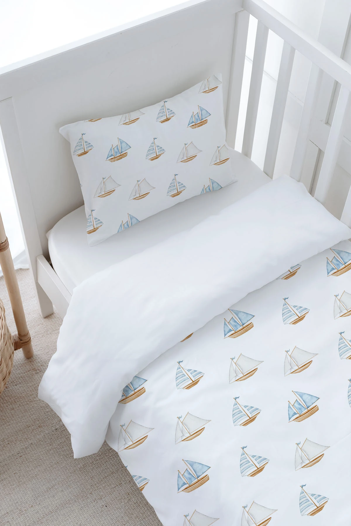 Bebek Boy Nevresim Takımı - Pureline Series - Sail Boats