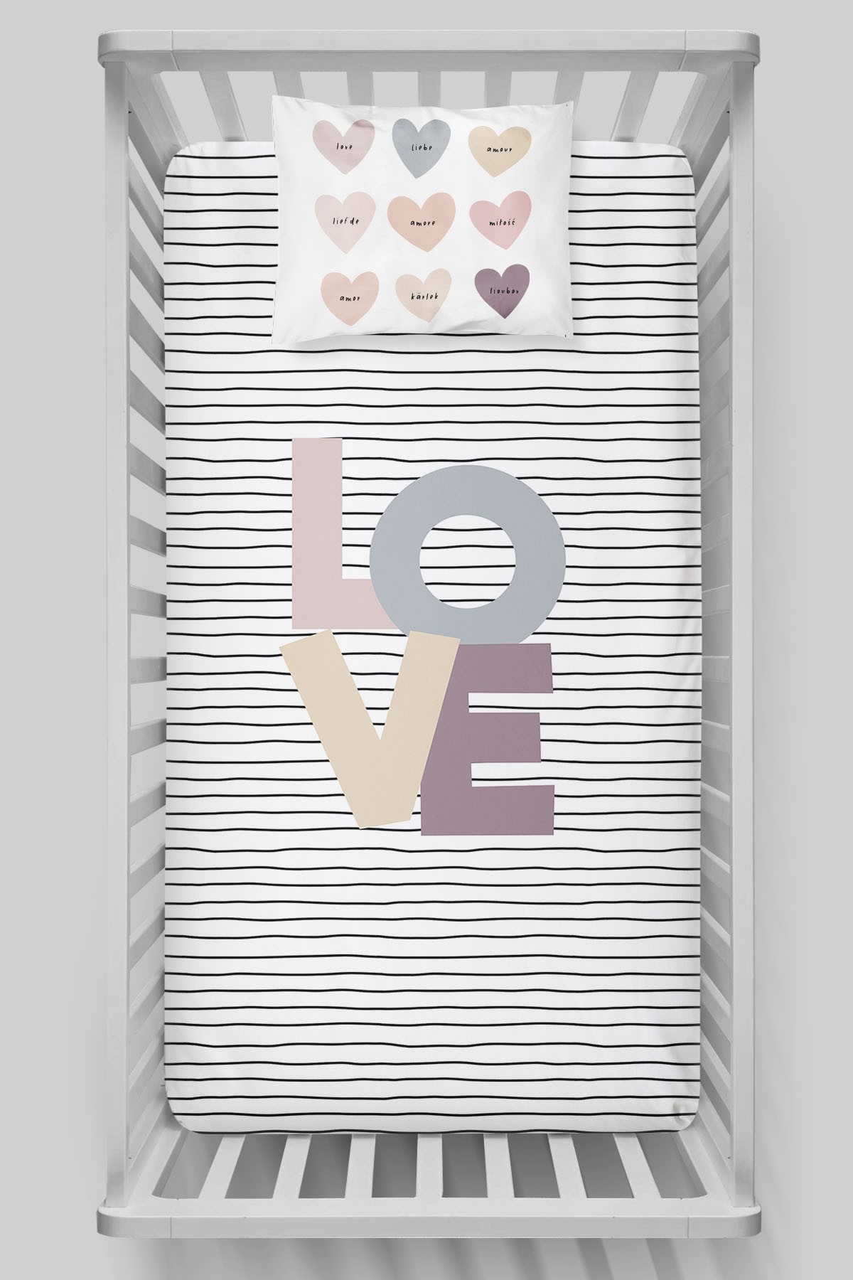 Bebek Boy Lastikli Çarşaf Seti 60x120 cm