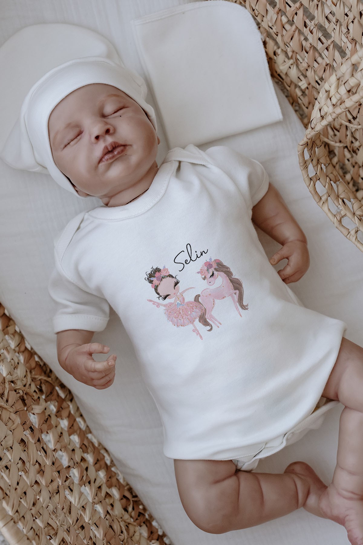 Organik 11'li Hastane Çıkışı - For Baby - Pembe Tütülü Balerin ve Unicorn