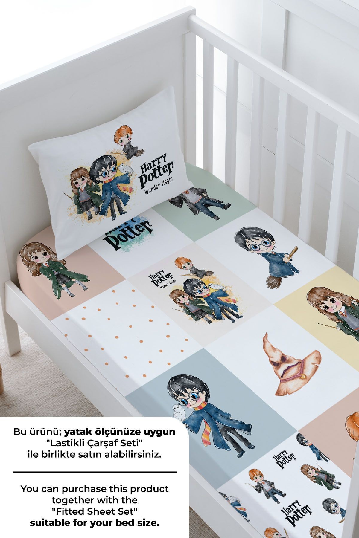 Bebek Boy Nevresim Takımı - Cartoon Serisi - Harry Potter Patchwork