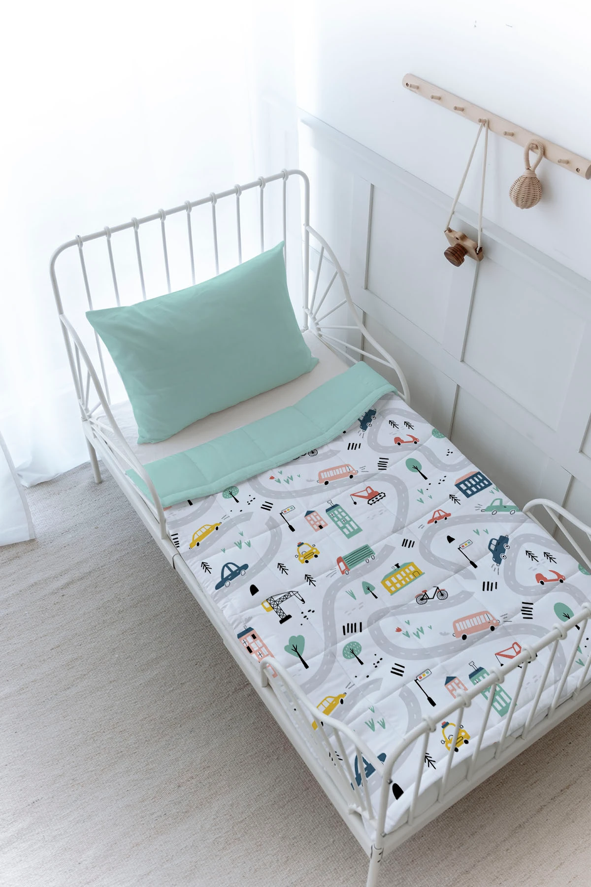 Organik Baskılı Yorgan Seti - Pure Baby Serisi - Unicorn Fun