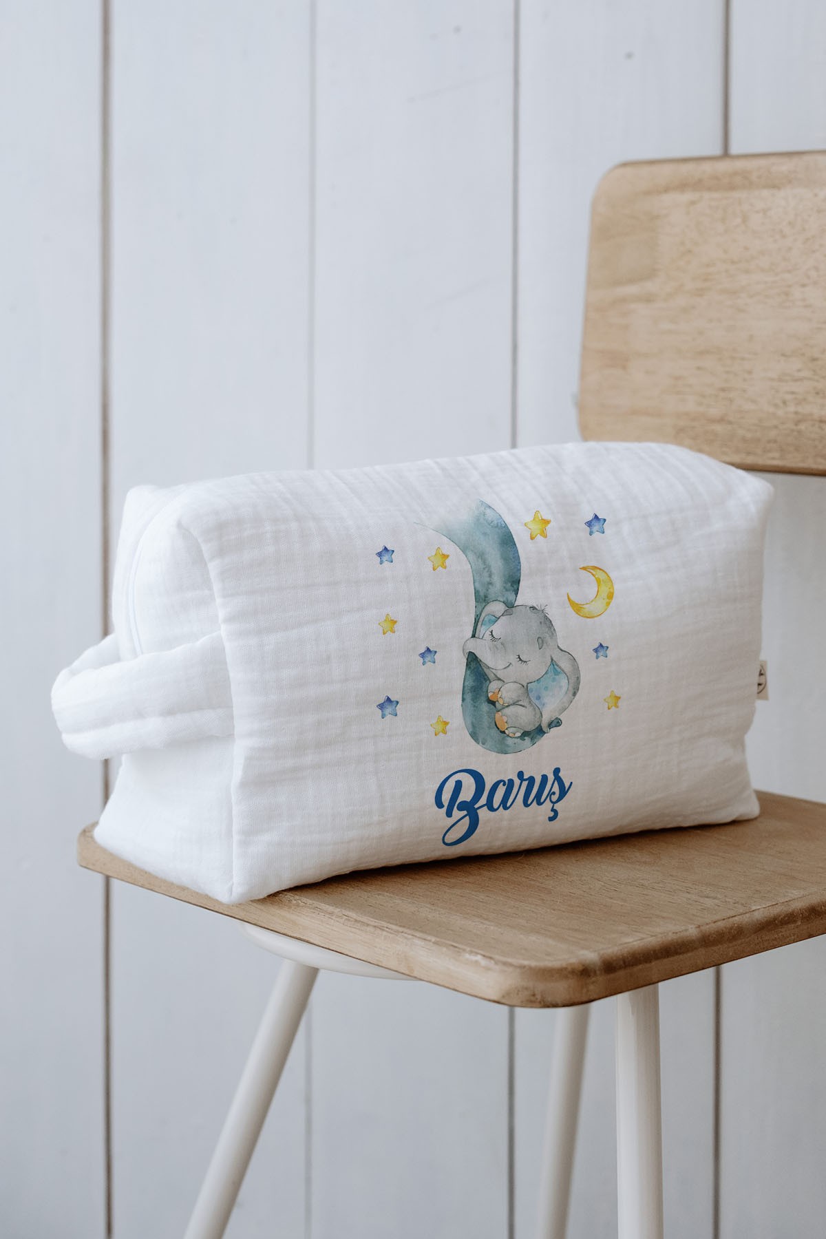 Bebek Bakım Çantası - For Baby - Uyuyan Fil Mavi