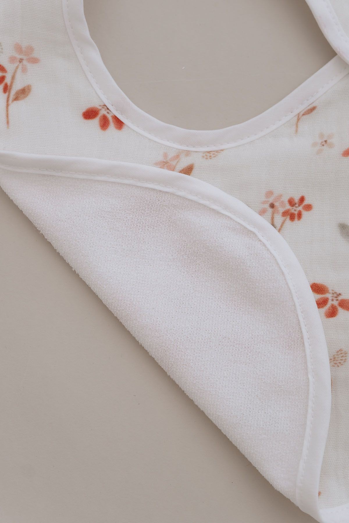 Müslin Önlük ve Omuz Bezi - Pureline Series - Warm Flowers