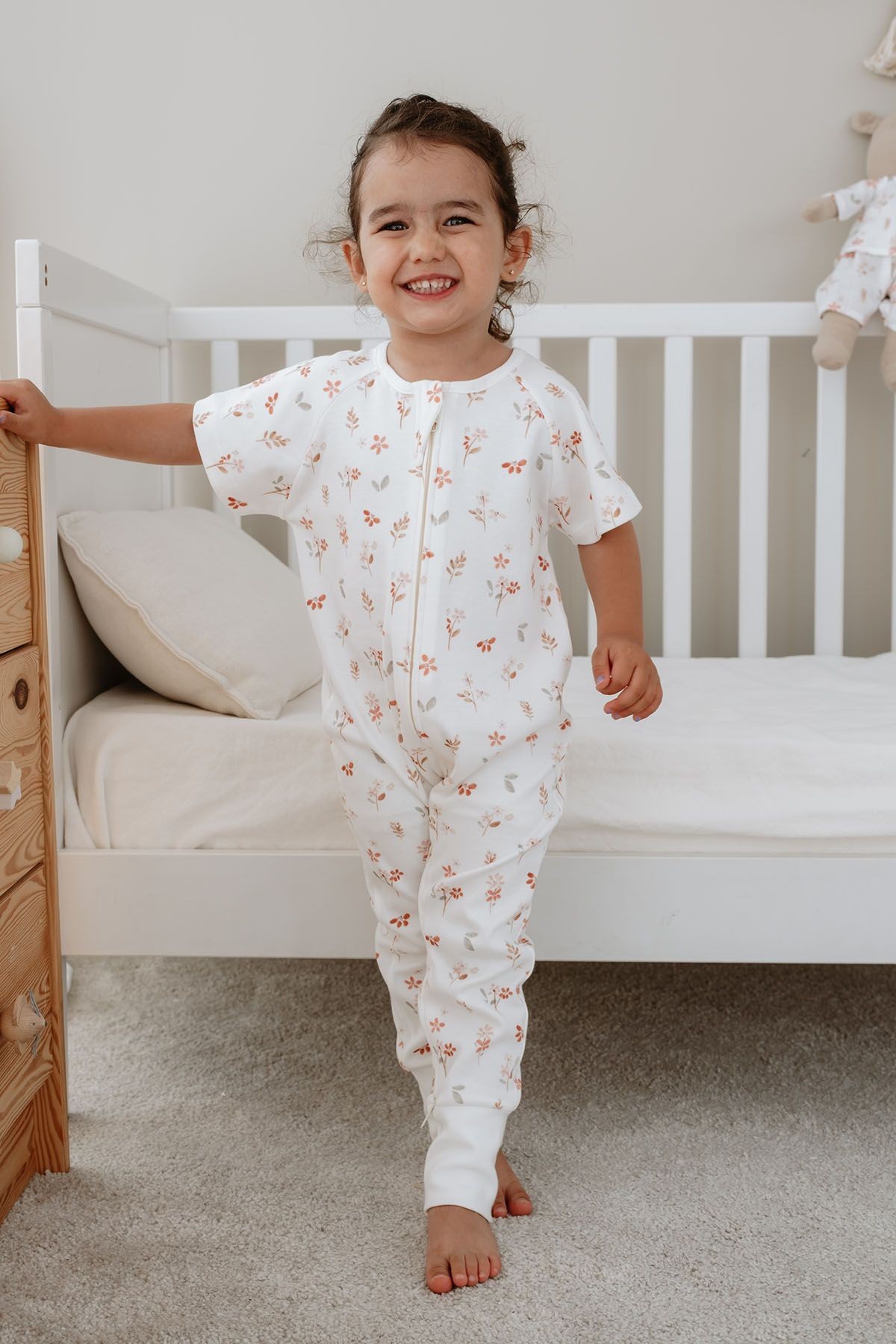 0.5 TOG Yazlık Bebek Ve Çocuk Uyku Tulumu - Pureline Series - Soft Bloom