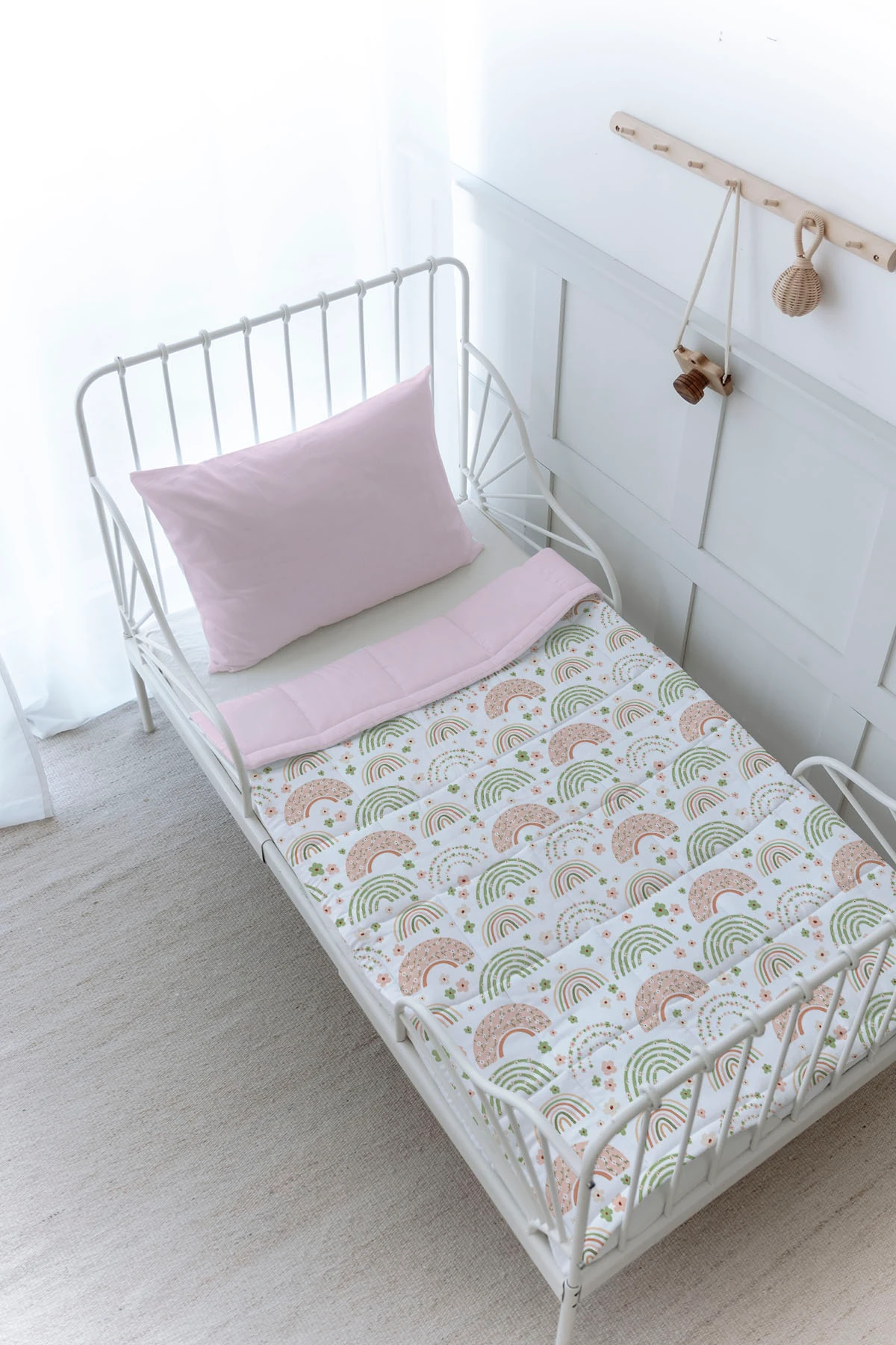 Organik Baskılı Yorgan Seti - Royal Series - Pink Carousel