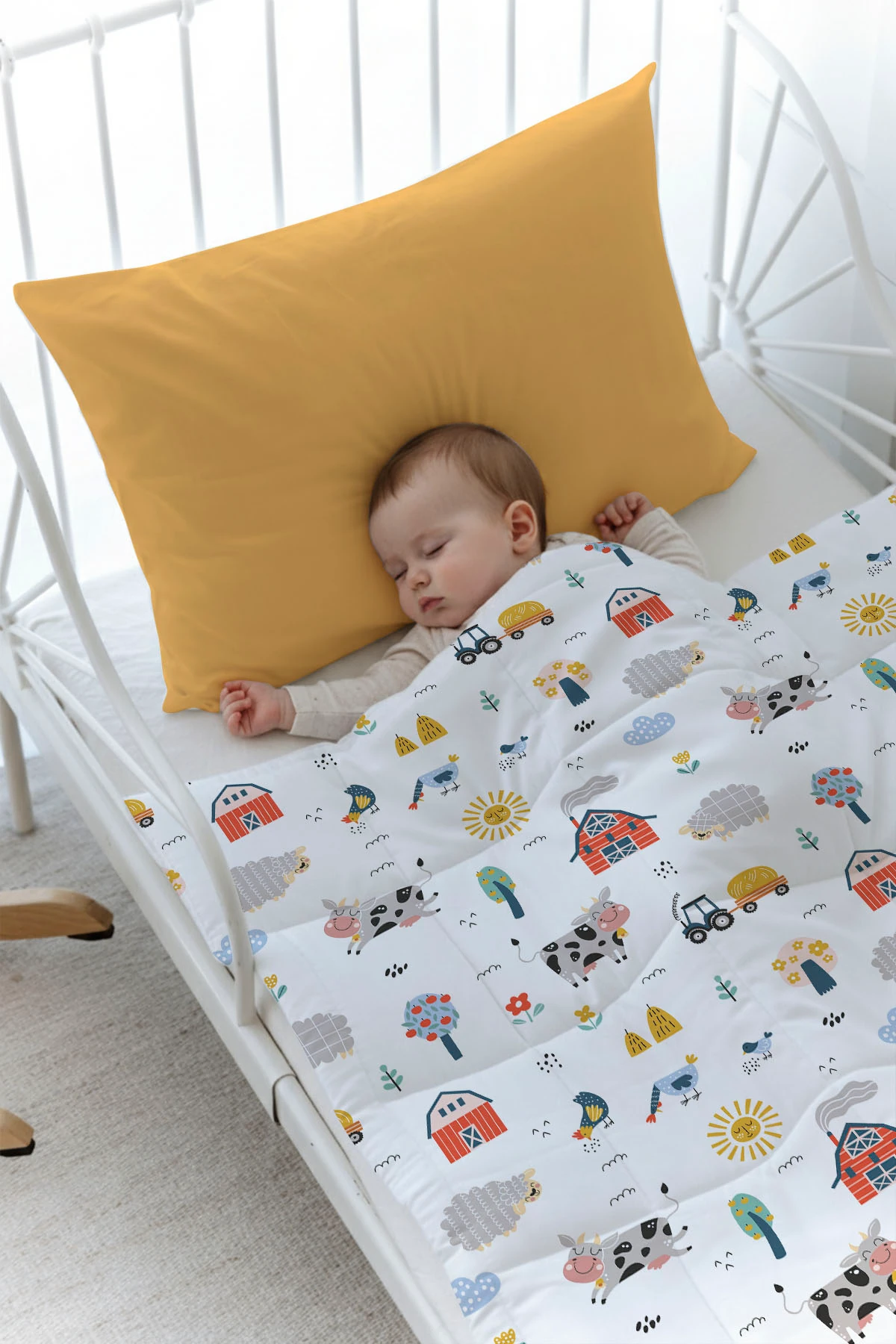 Baskılı Yorgan Seti  - Iconic Serisi - Çiftlik Hayvanları