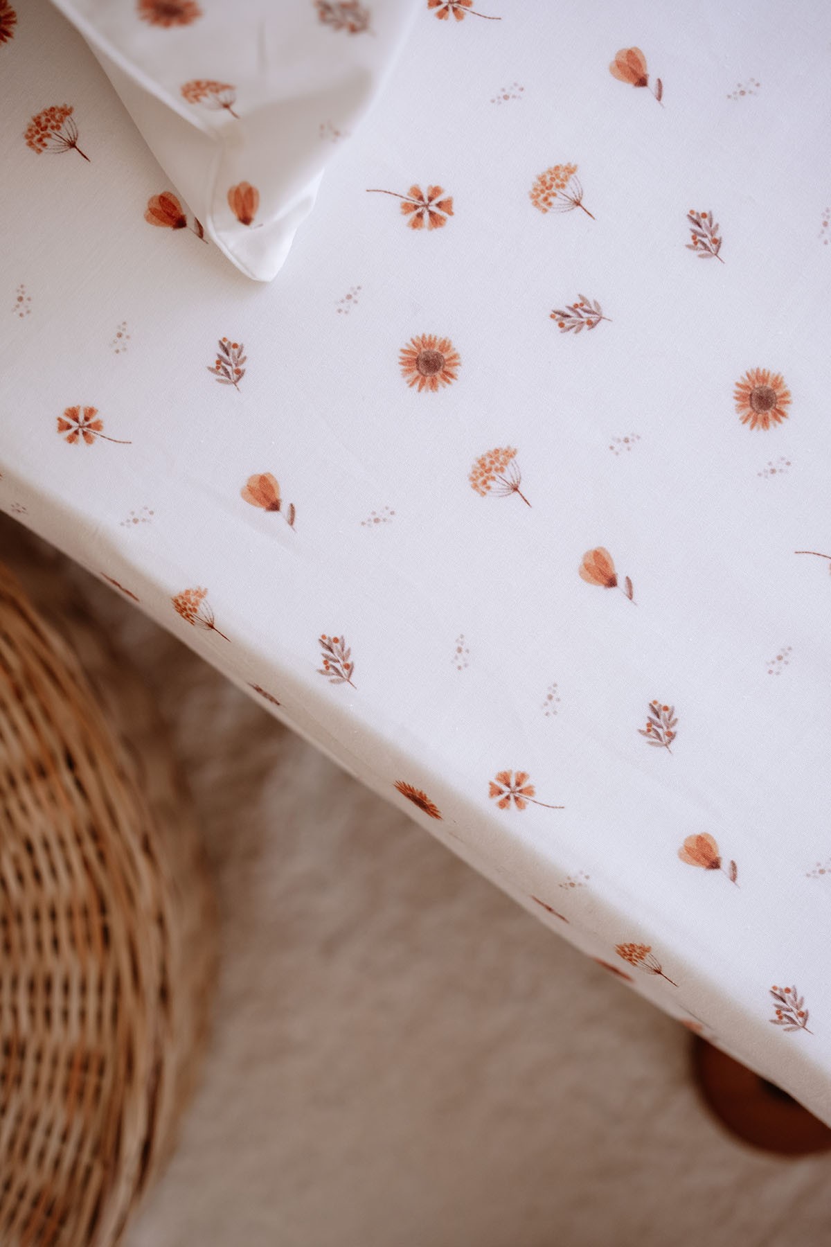Tba Collection 60x120 Poplin Lastikli Çarşaf Seti - Boho Floral