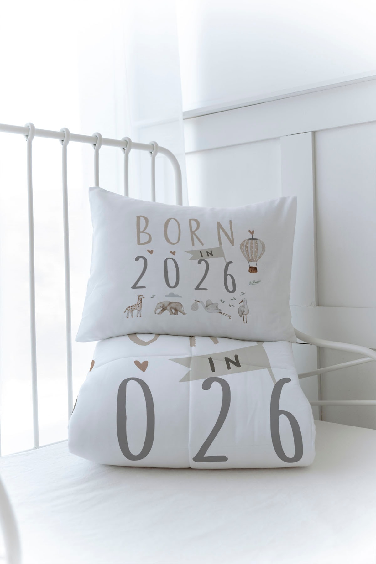 Organik Baskılı Yorgan Seti - Royal Series - Born in 2026