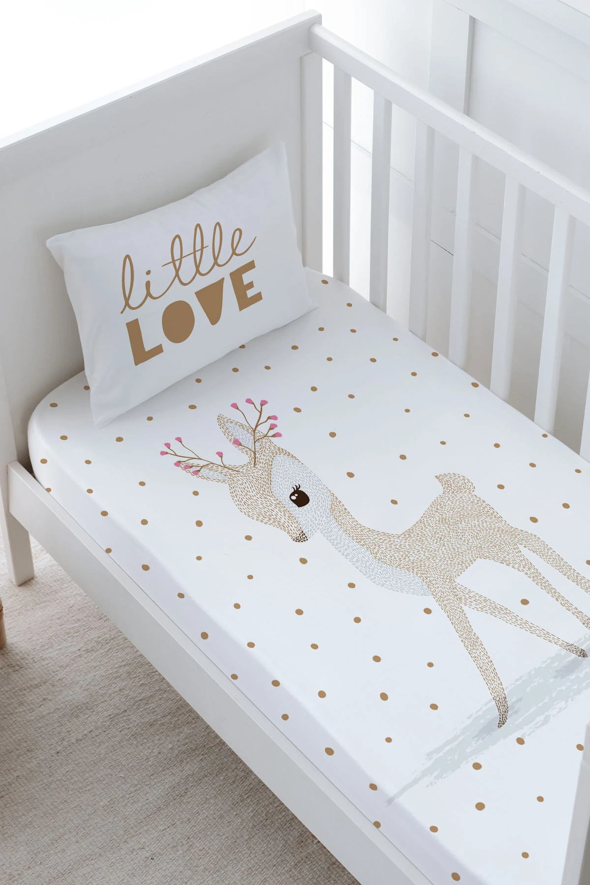 Bebek Boy Lastikli Çarşaf 80x160 cm