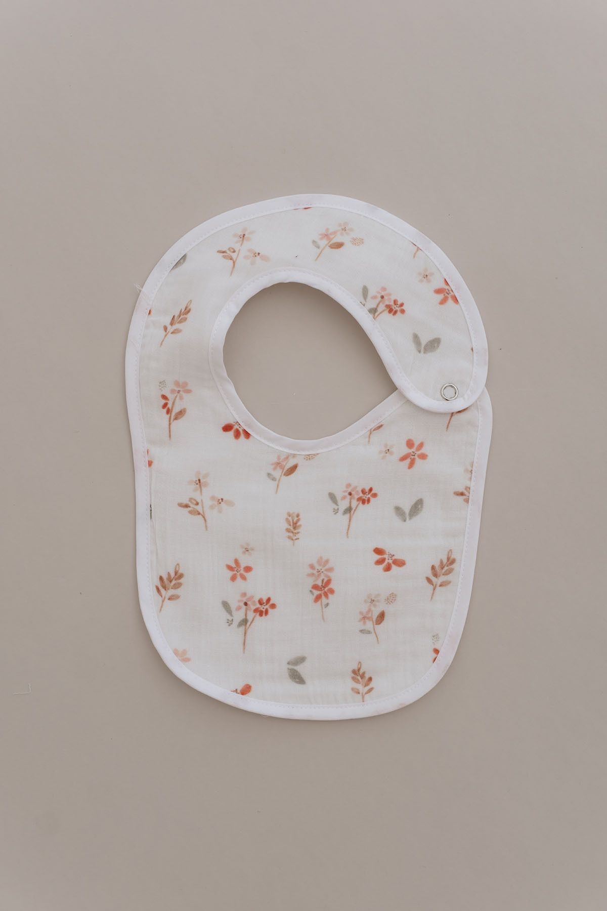 Müslin Önlük ve Omuz Bezi - Pureline Series - Warm Flowers