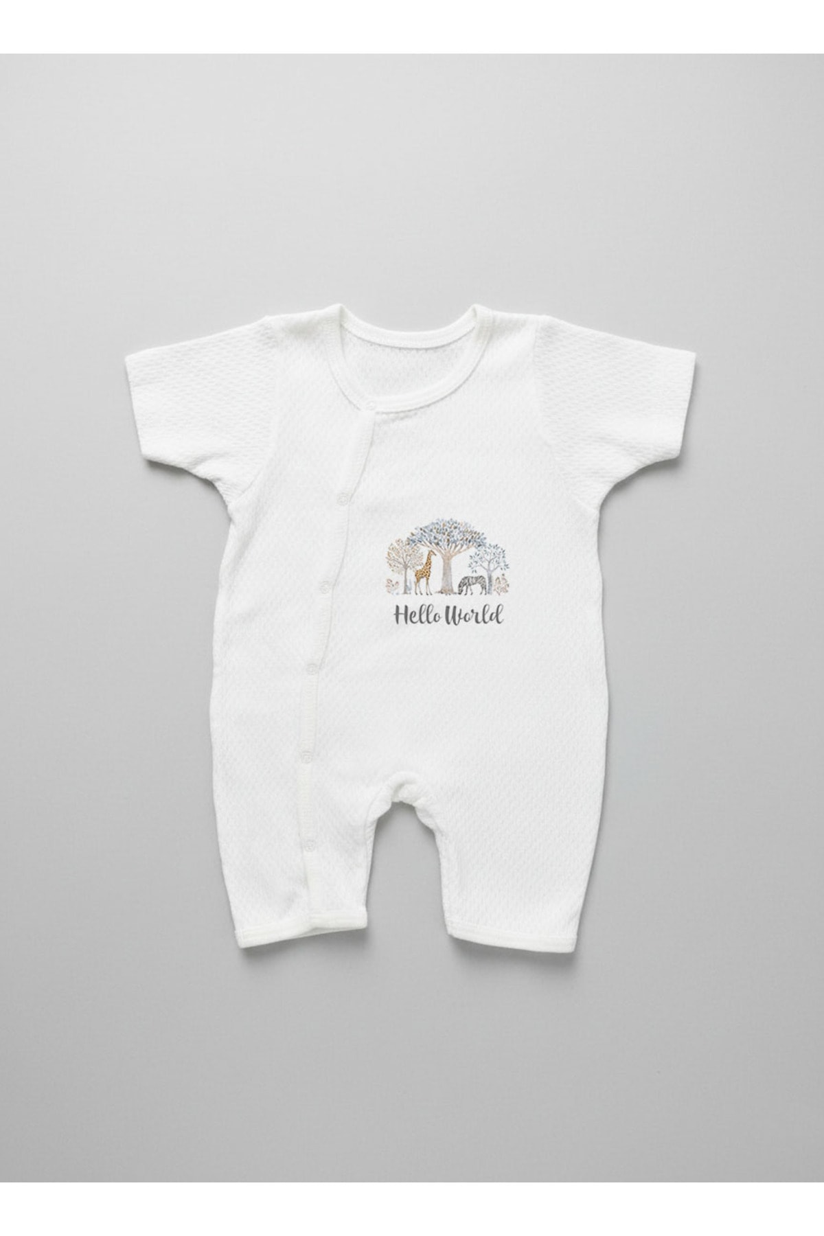 Jakarlı Romper Body - Little Baby - Safari Dreams