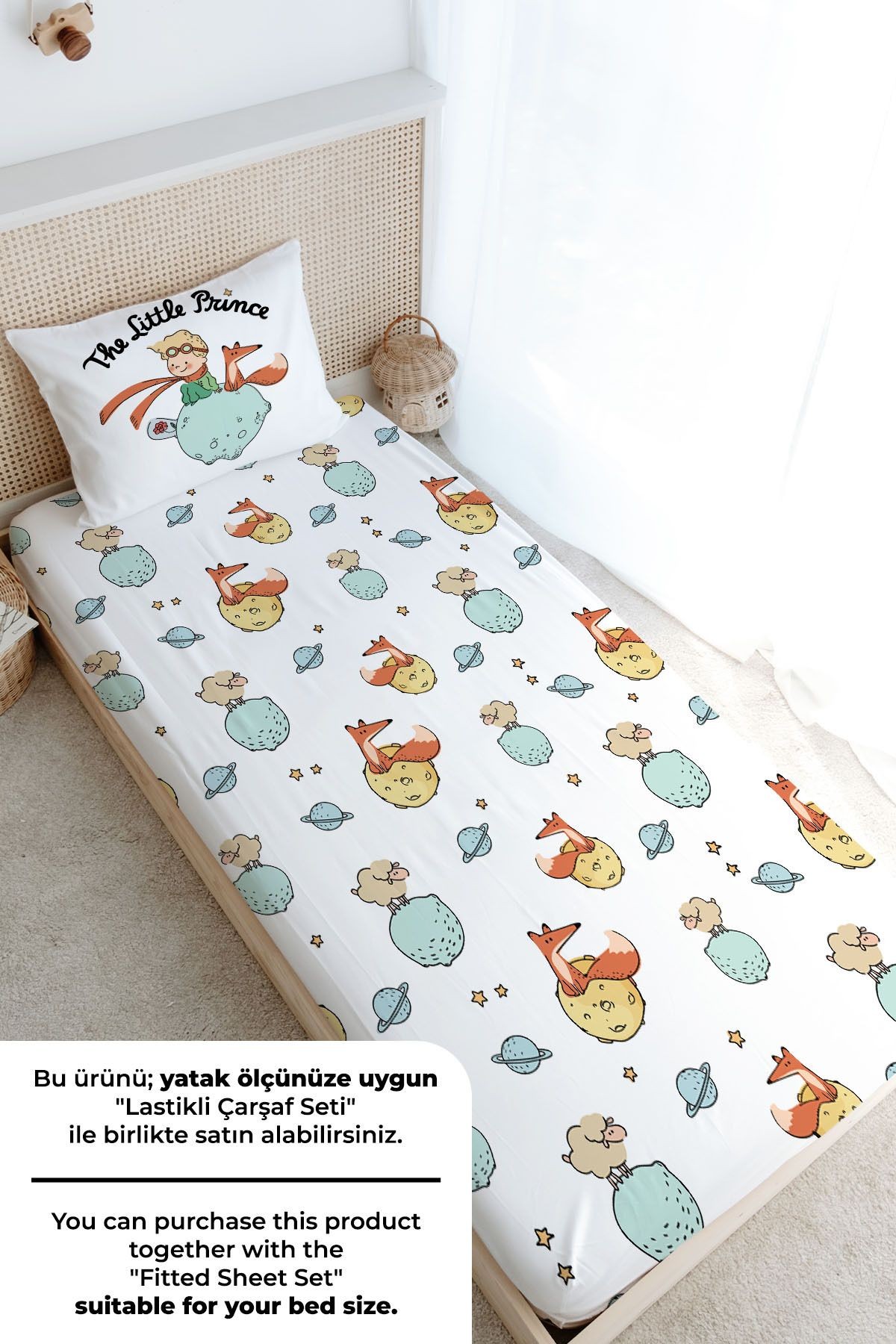 Tek Kişilik Nevresim Takımı (160x220) - Pure Baby Serisi - Little Prince