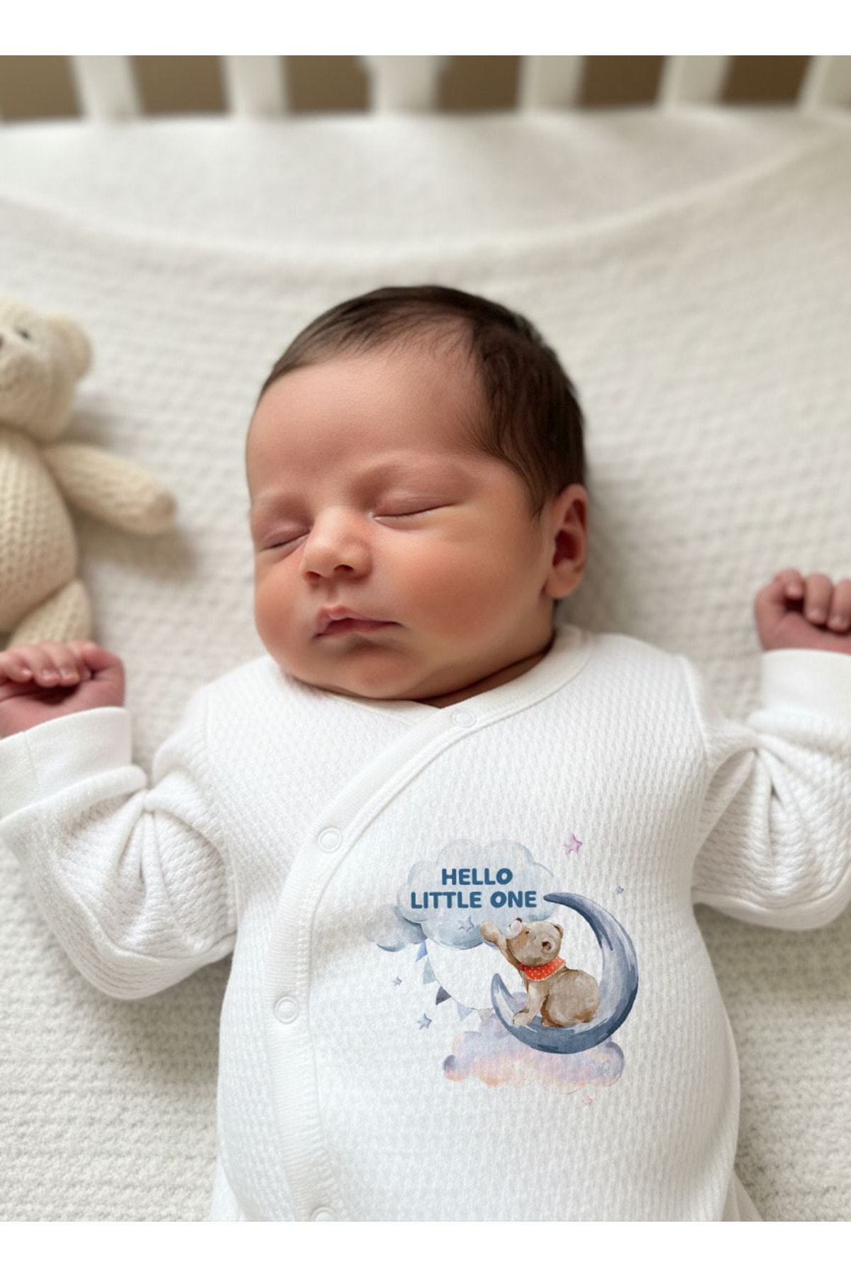 Jakarlı Tulum Seti - For Baby - Aya Uzanan Ayı
