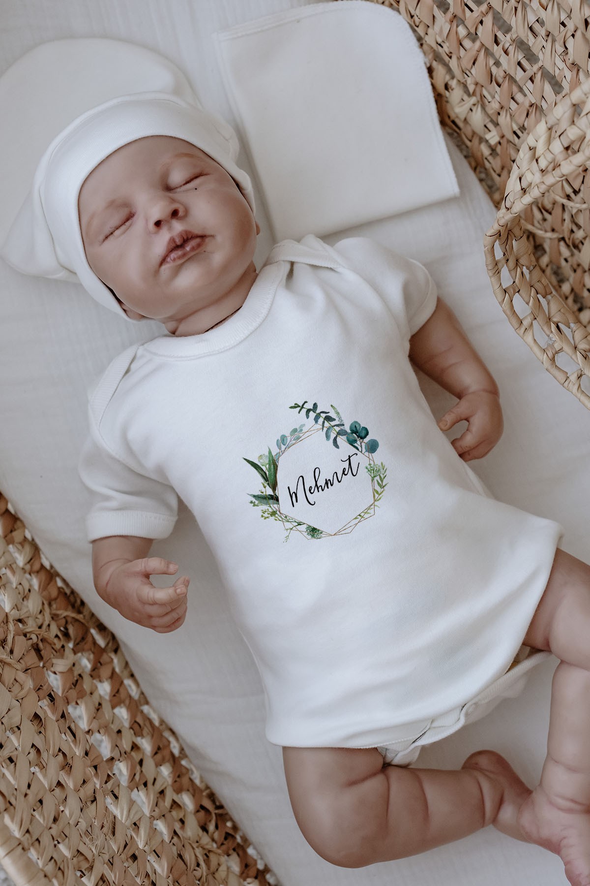 Organik 11'li Hastane Çıkışı - For Baby - Okaliptuslu Çerçeve