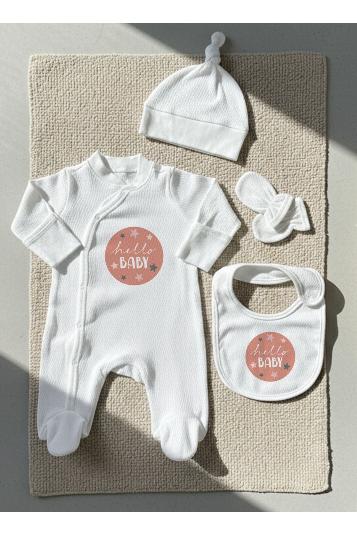 Jakarlı Tulum Seti - Pure Baby - Hello Baby