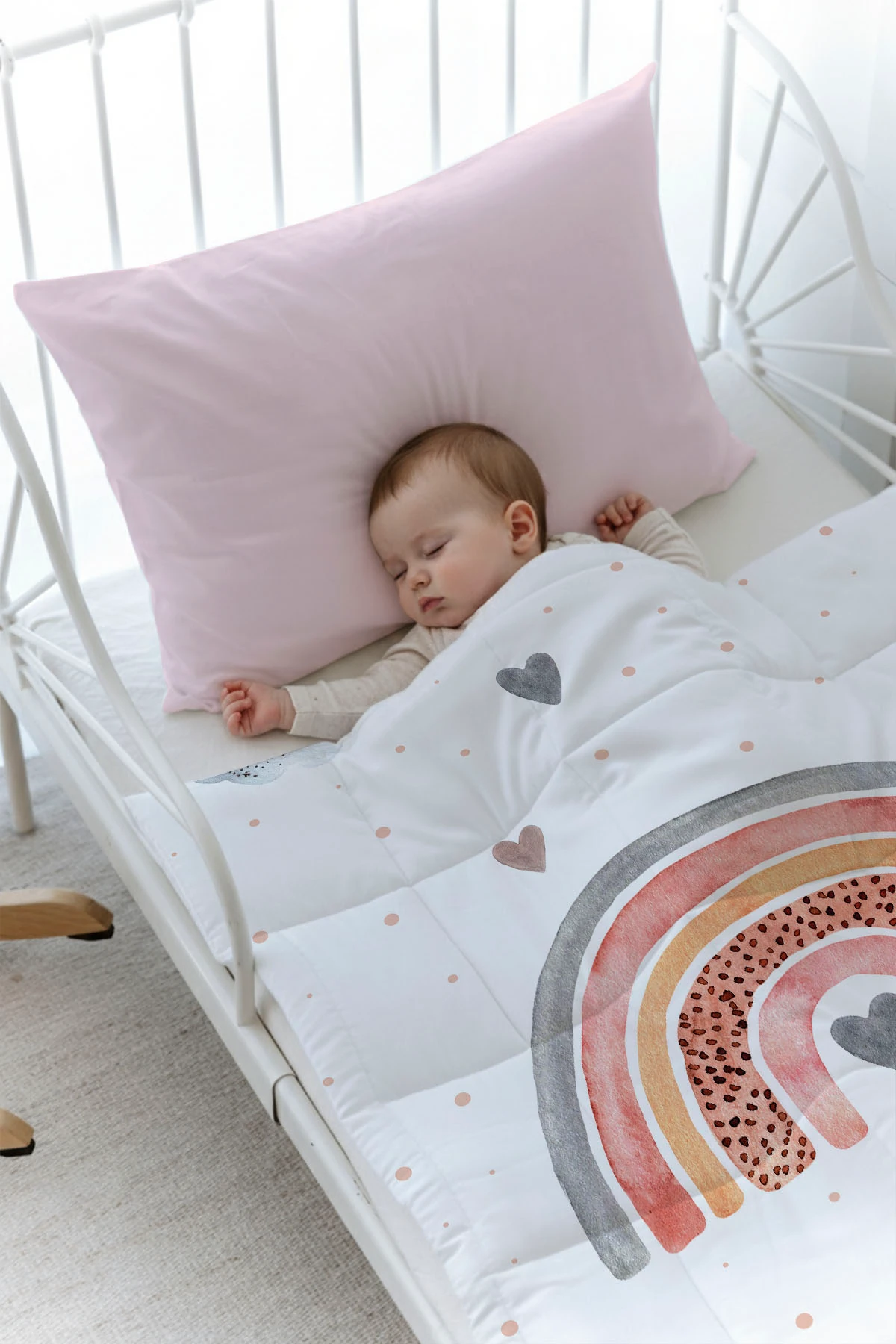 Organik Baskılı Yorgan Seti - Royal Series - Princess Swan