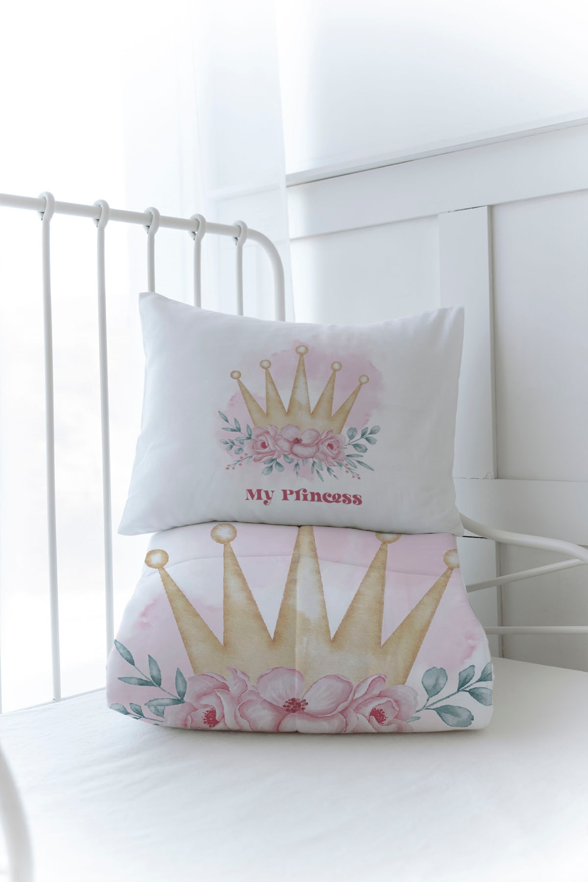 Organik Baskılı Yorgan Seti - For Baby Serisi - Little Princess