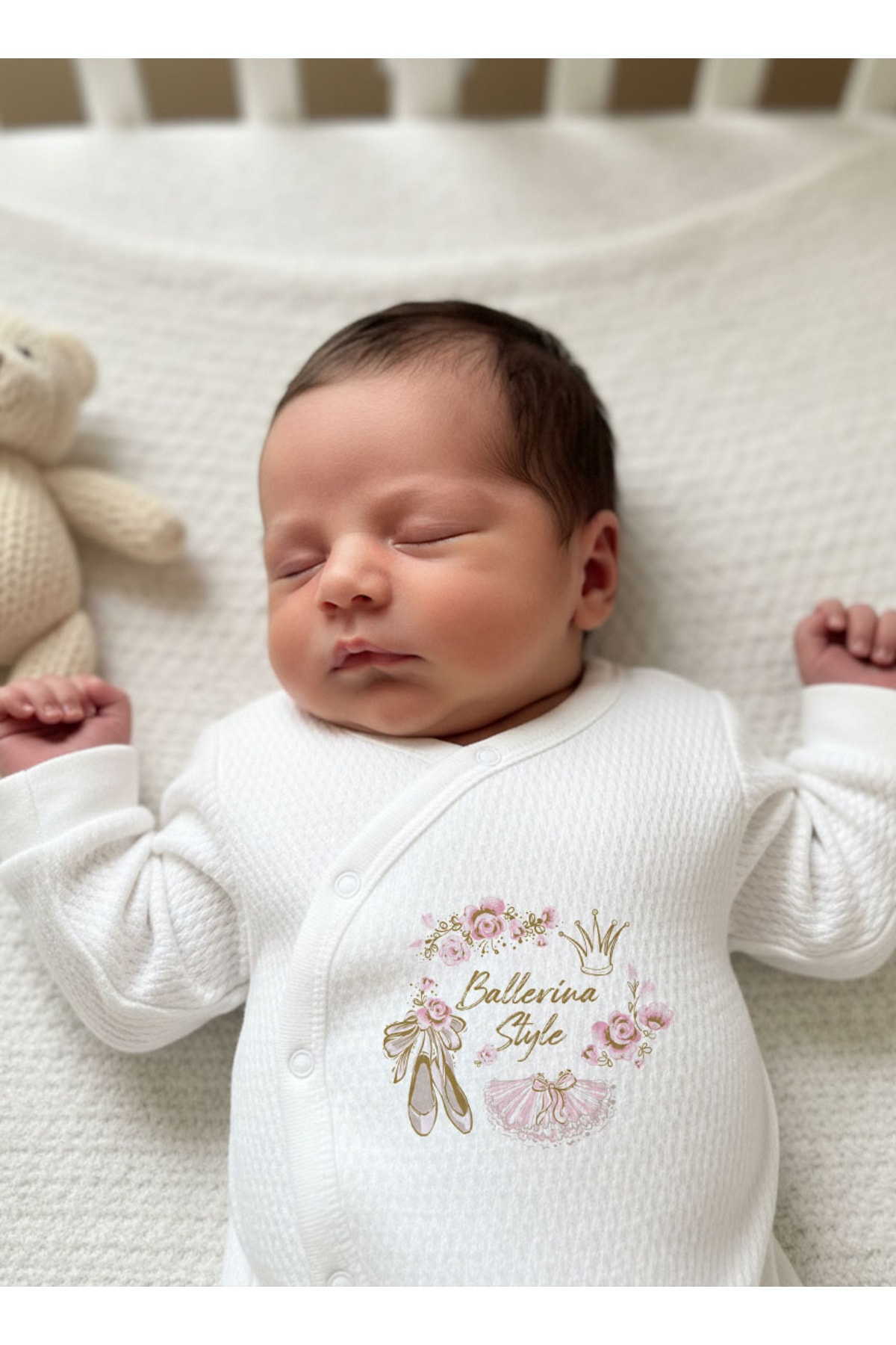 Jakarlı Tulum Seti - For Baby - Altın Bale Kıyafetleri