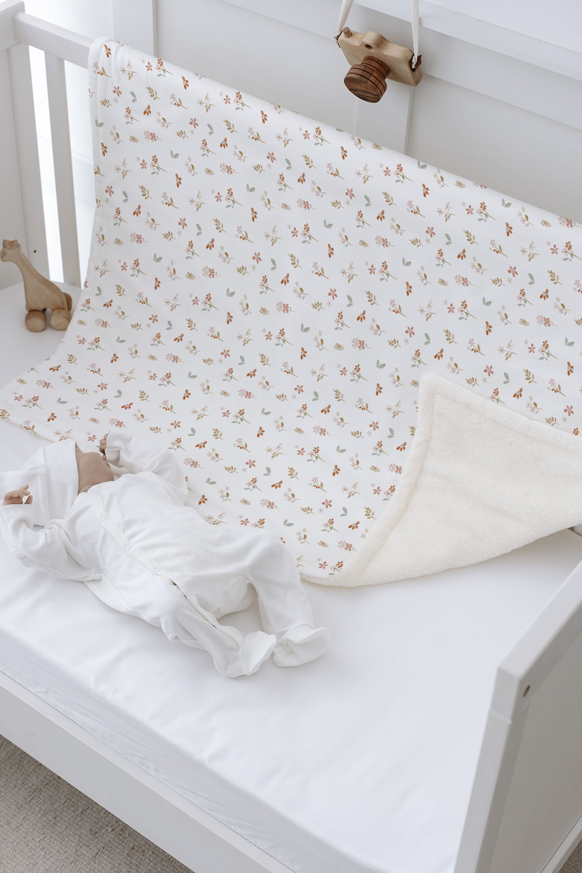 Peluş Çift Yüz Battaniye - Pureline Series - Soft Bloom