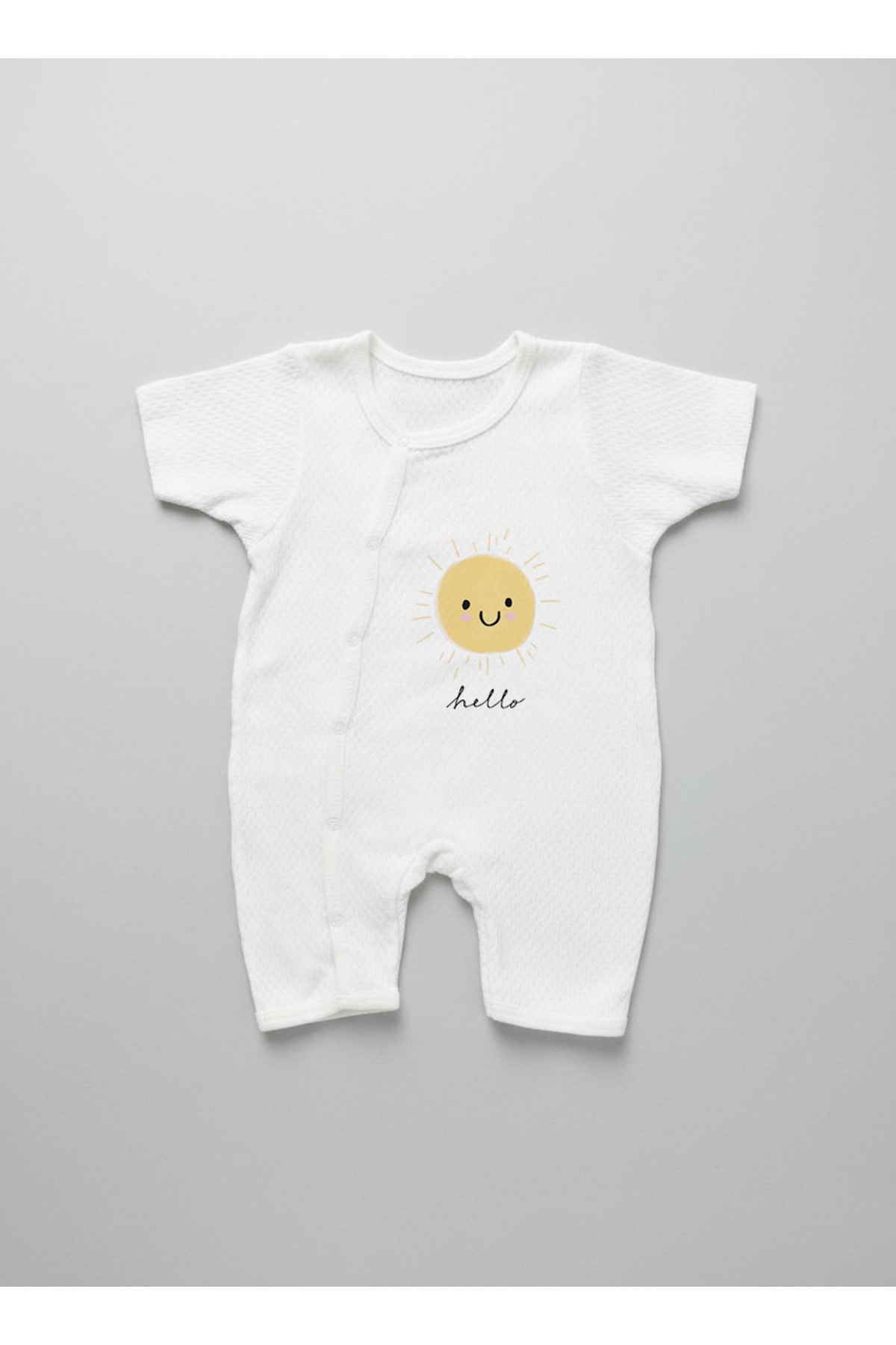 Jakarlı Romper Body - Pure Baby - Gülen Güneş