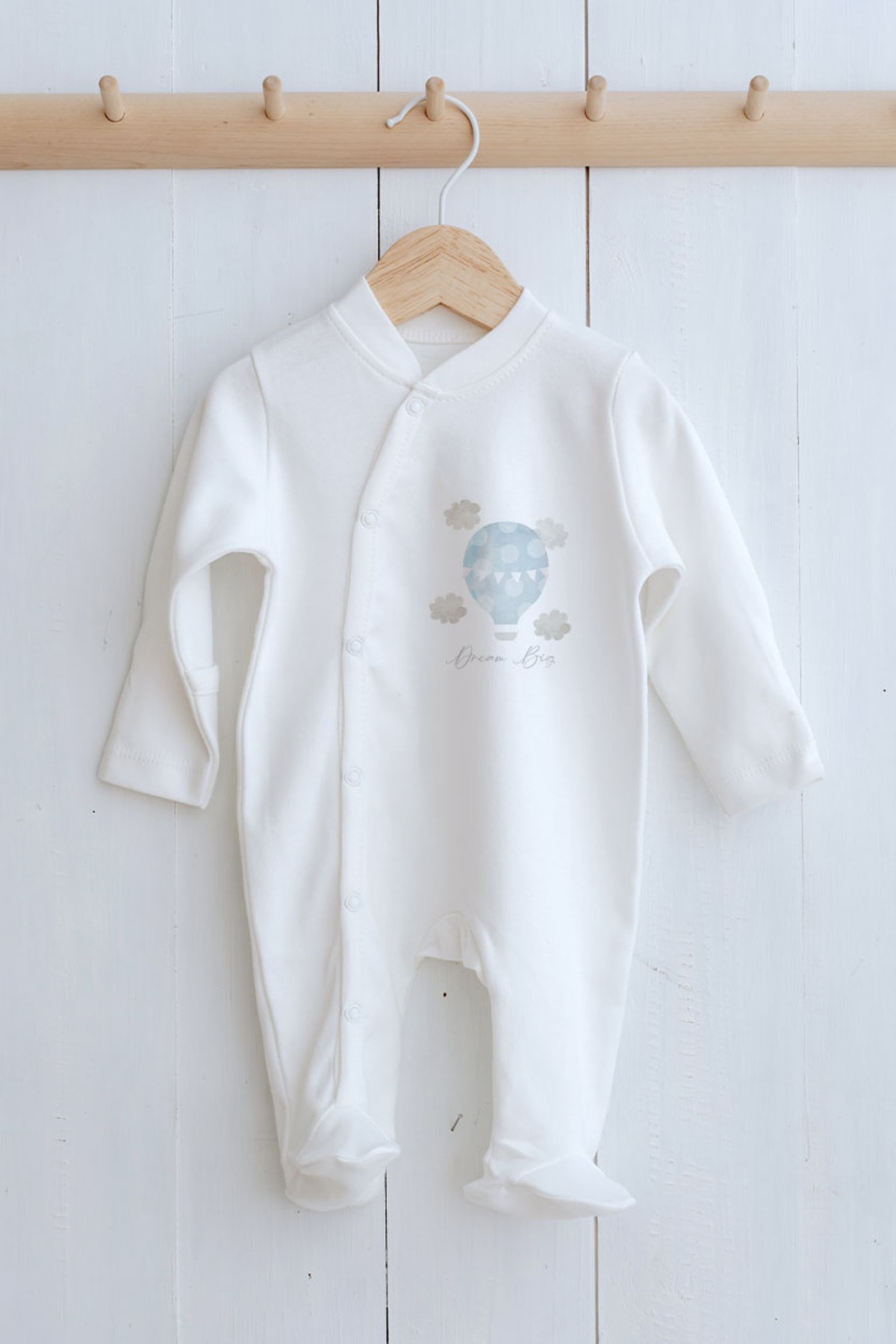 Organik 6'lı Hastane Çıkışı - Pure Baby - Mavi Hava Balonu