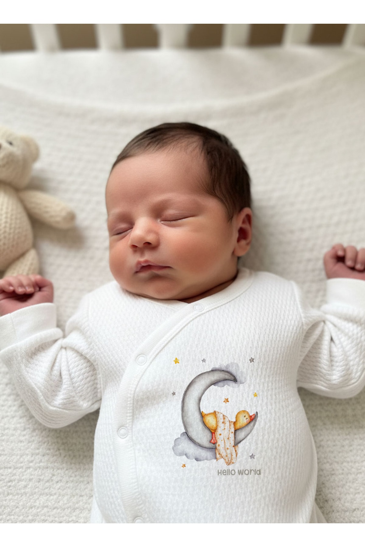 Jakarlı Tulum Seti - For Baby - Ayda Uyuyan Ördek