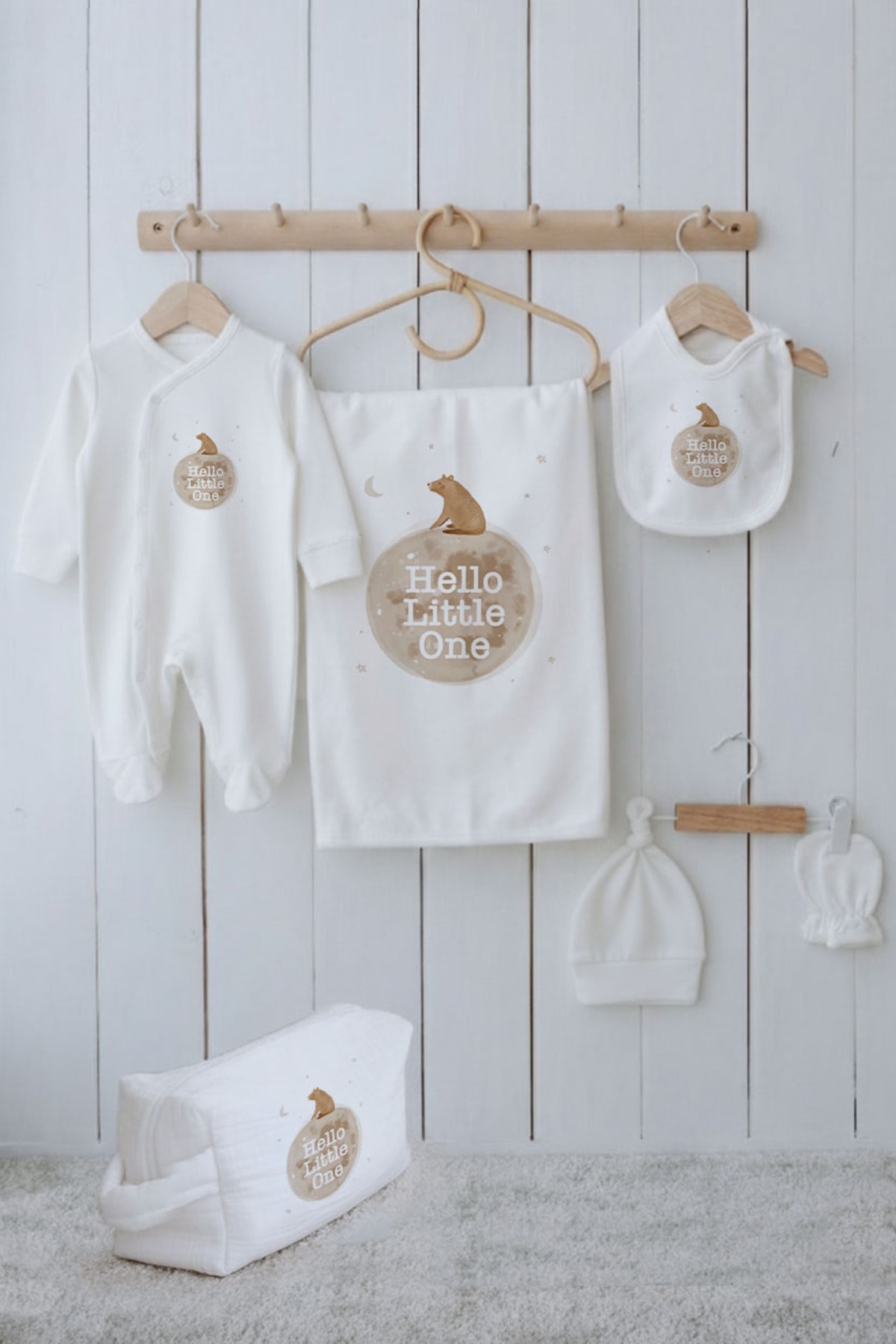 Organik 6'lı Hastane Çıkışı - Pure Baby - Hello Bear