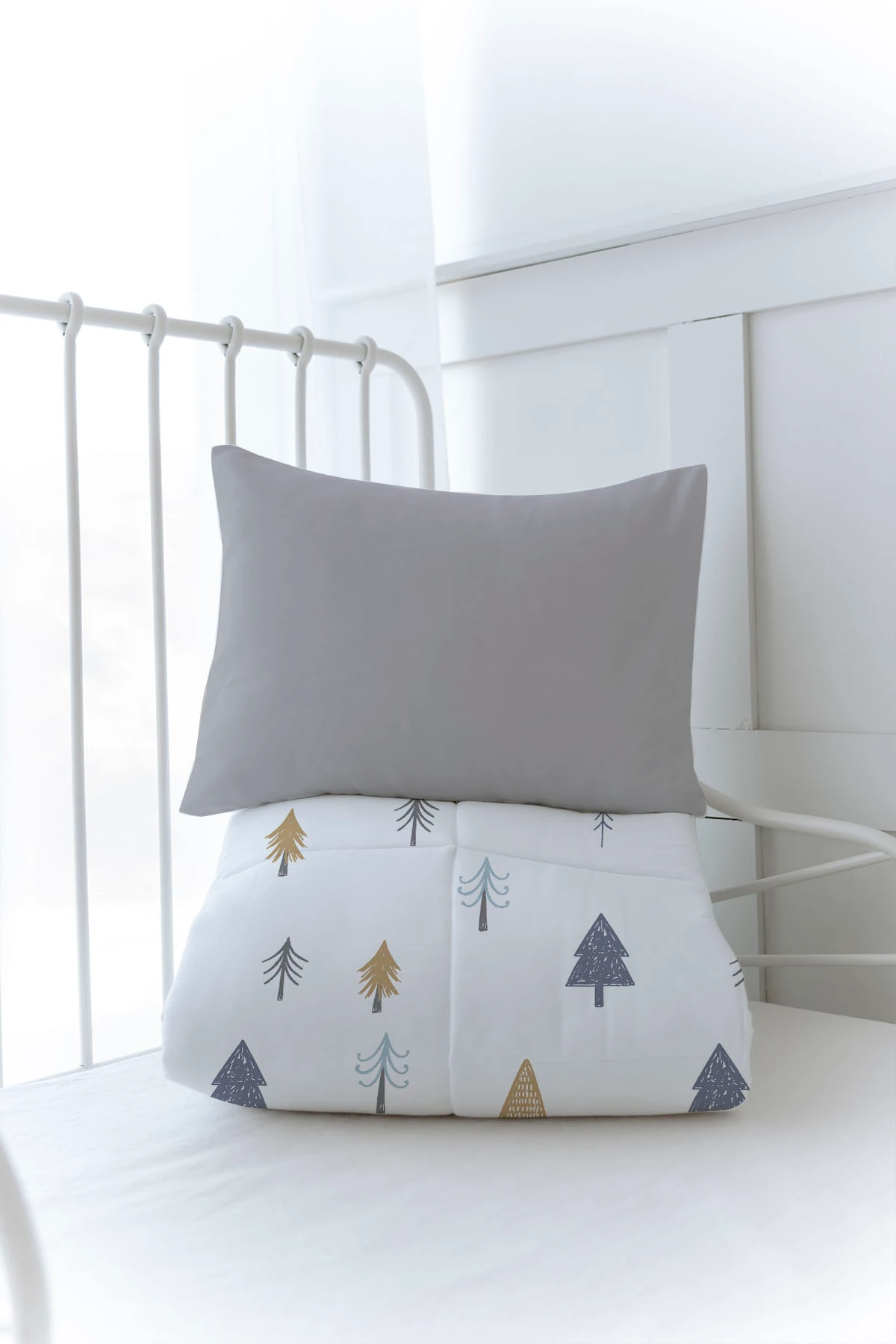 Organik Baskılı Yorgan Seti - Royal Series - Baby Giraffe