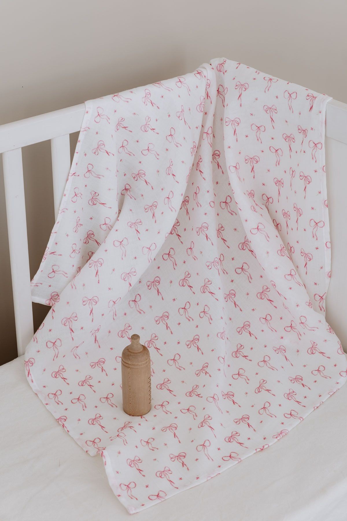 Müslin Örtü - Pureline Series - Dainty Bows