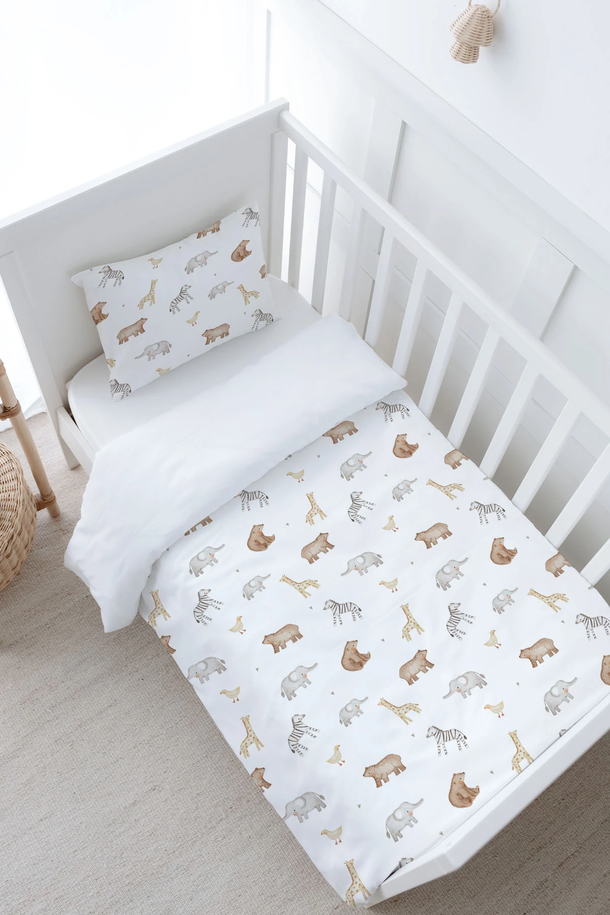 Bebek Boy Nevresim Takımı - Pureline Series - Cute Animals