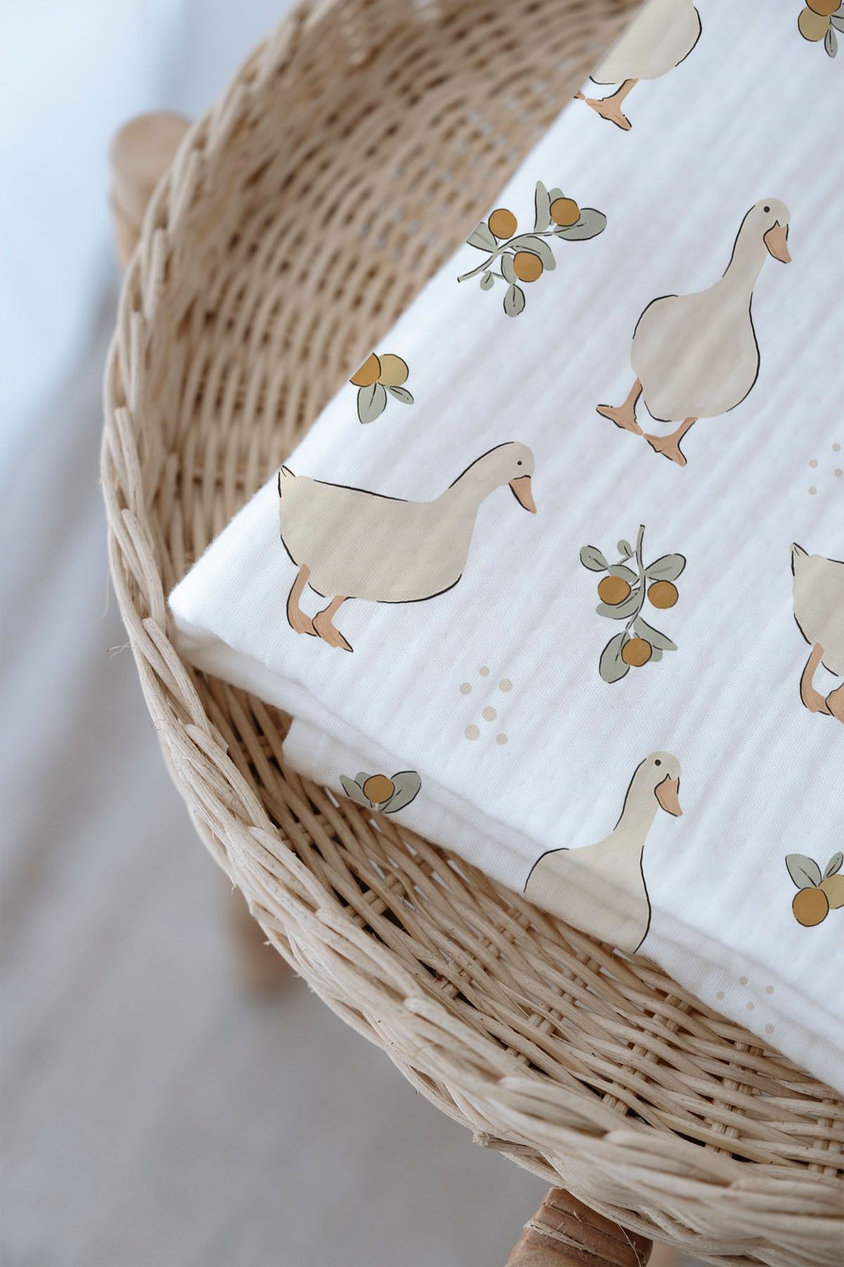 4 Kat Müslin Battaniye (100x120) - Bohem Duck