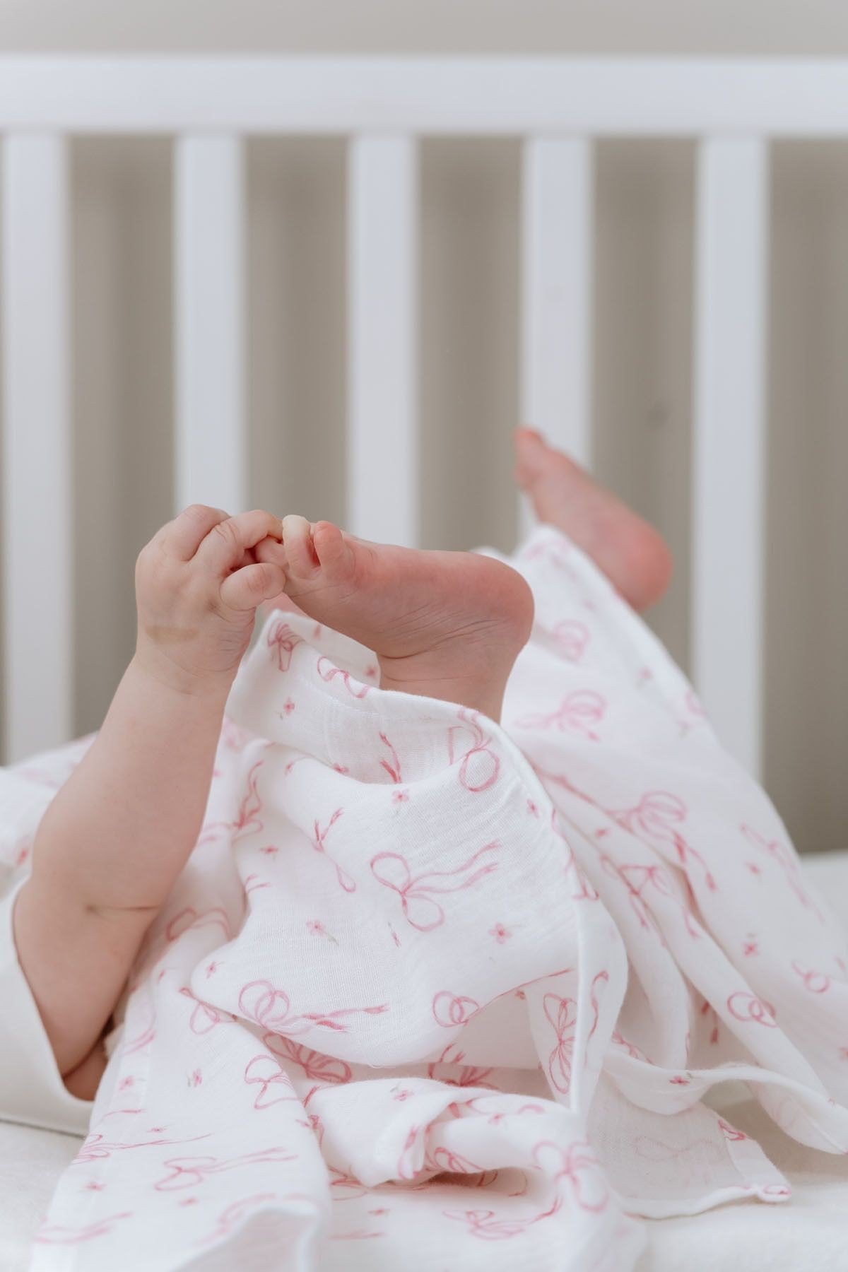 Müslin Örtü - Pureline Series - Dainty Bows
