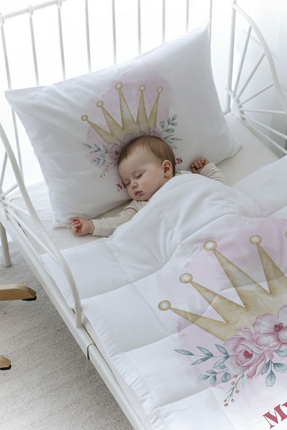 Organik Baskılı Yorgan Seti - For Baby Serisi - Little Princess