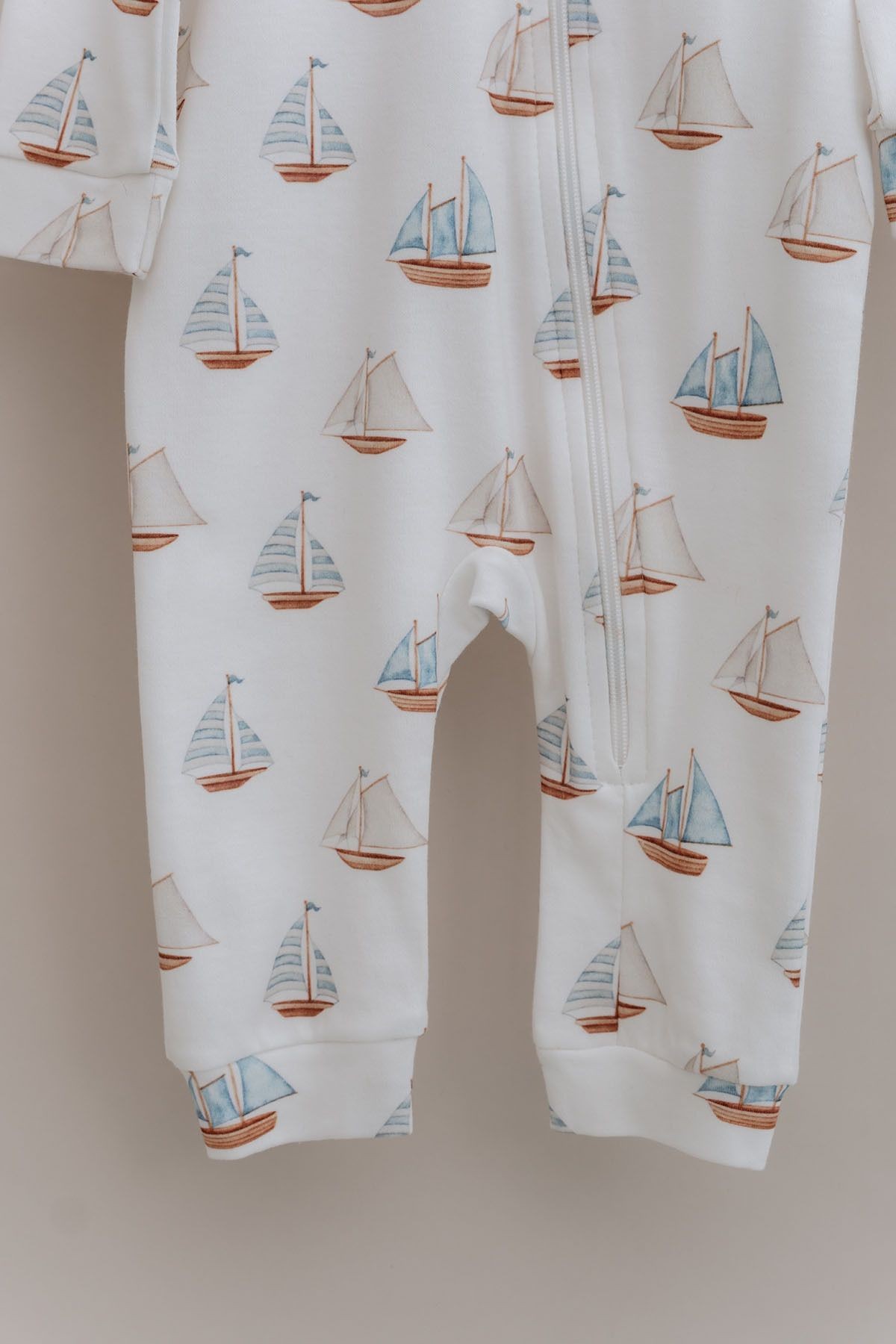 Fermuarlı Patiksiz Tulum - Pureline Series - Sail Boats
