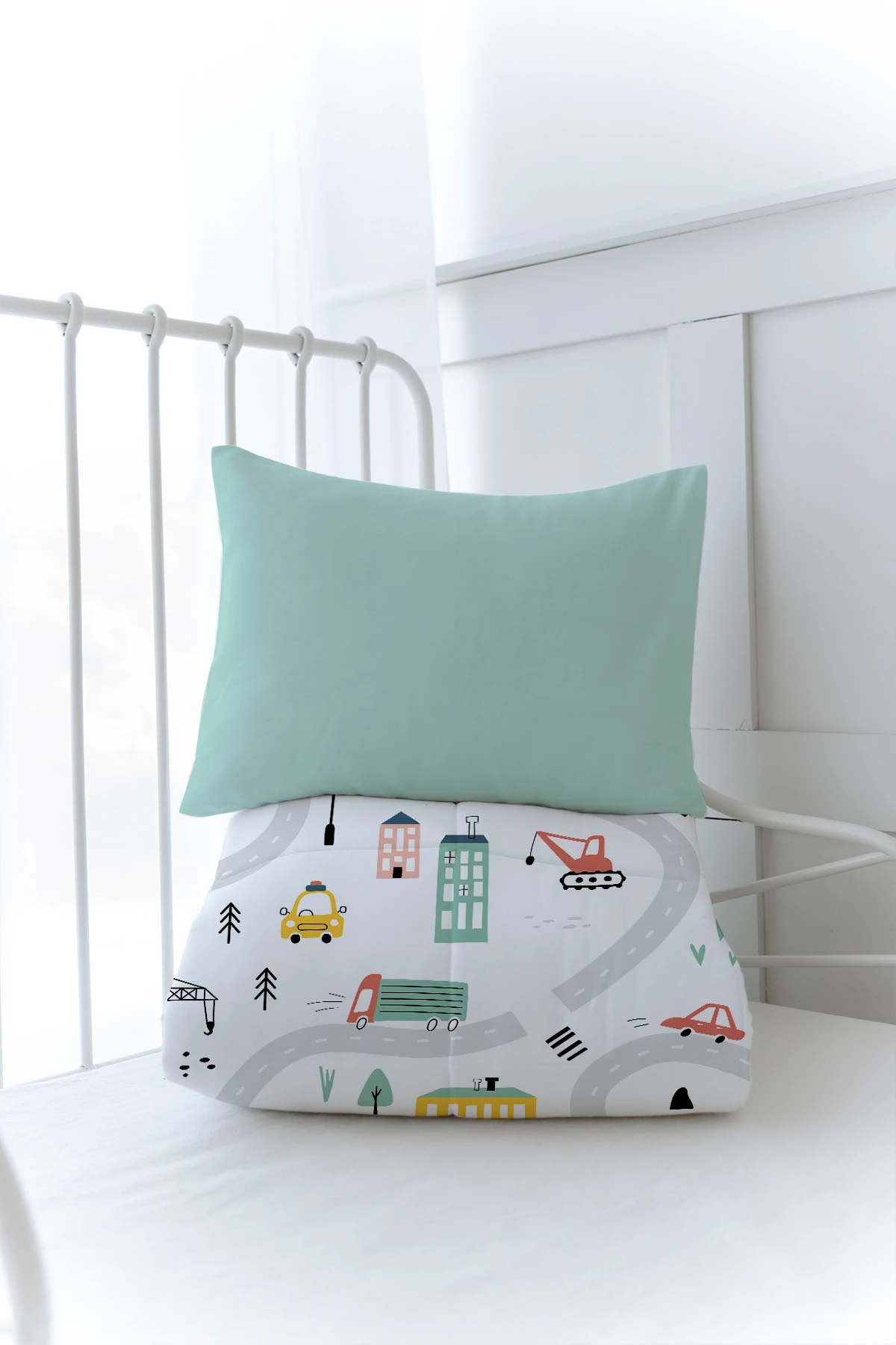 Organik Baskılı Yorgan Seti - Pure Baby Serisi - Unicorn Fun