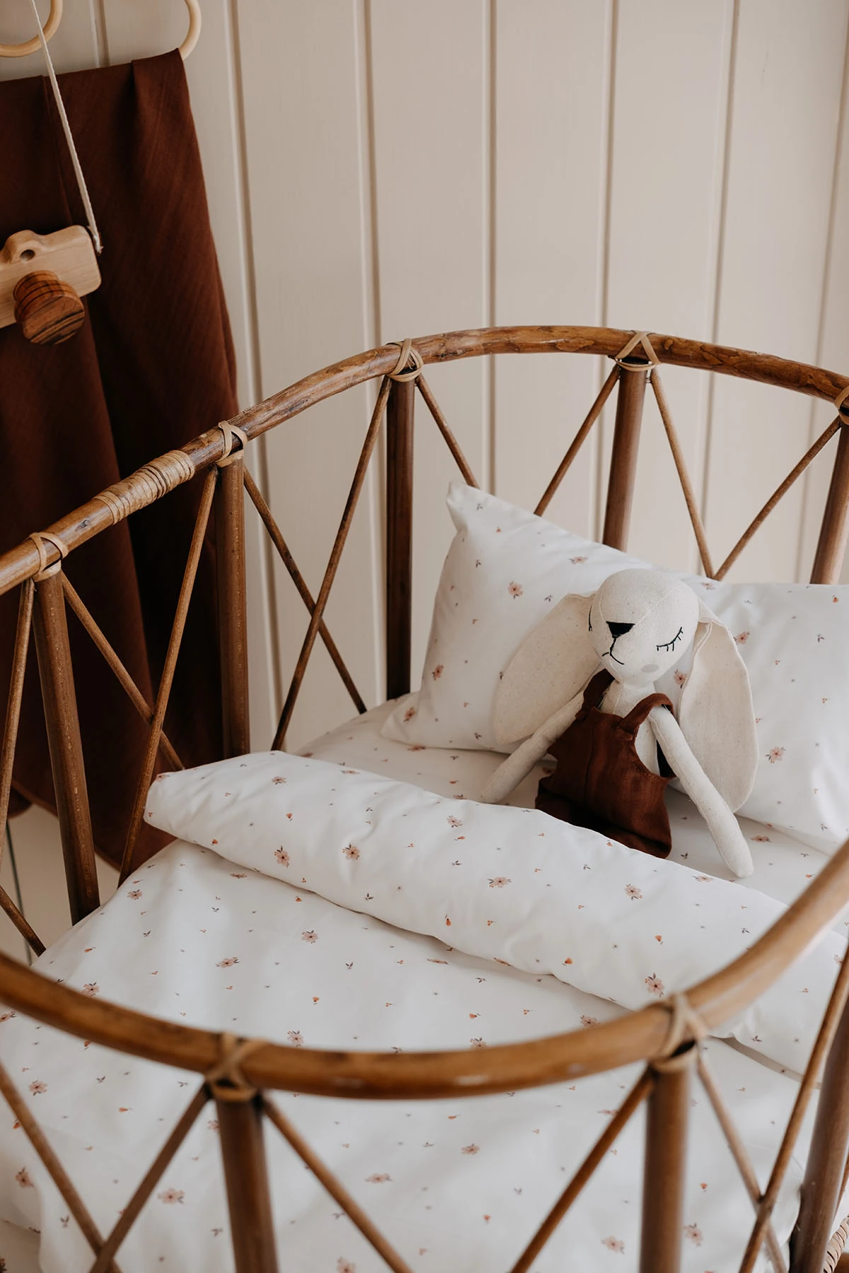 Tba Collection - Poplin Park Beşik Nevresim Takımı (80x110)  - Tiny Boho Florals