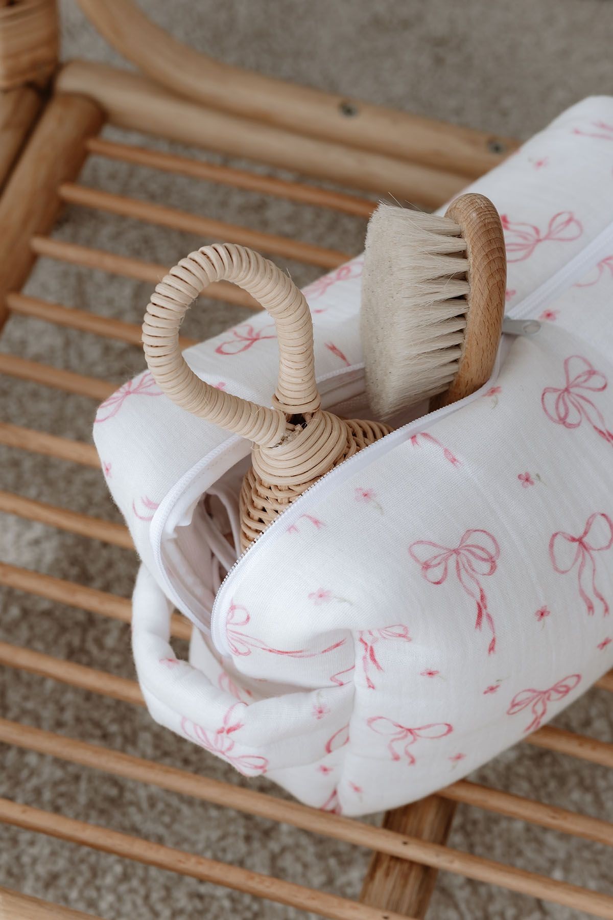 Müslin Bakım Çantası - Pureline Series - Dainty Bows