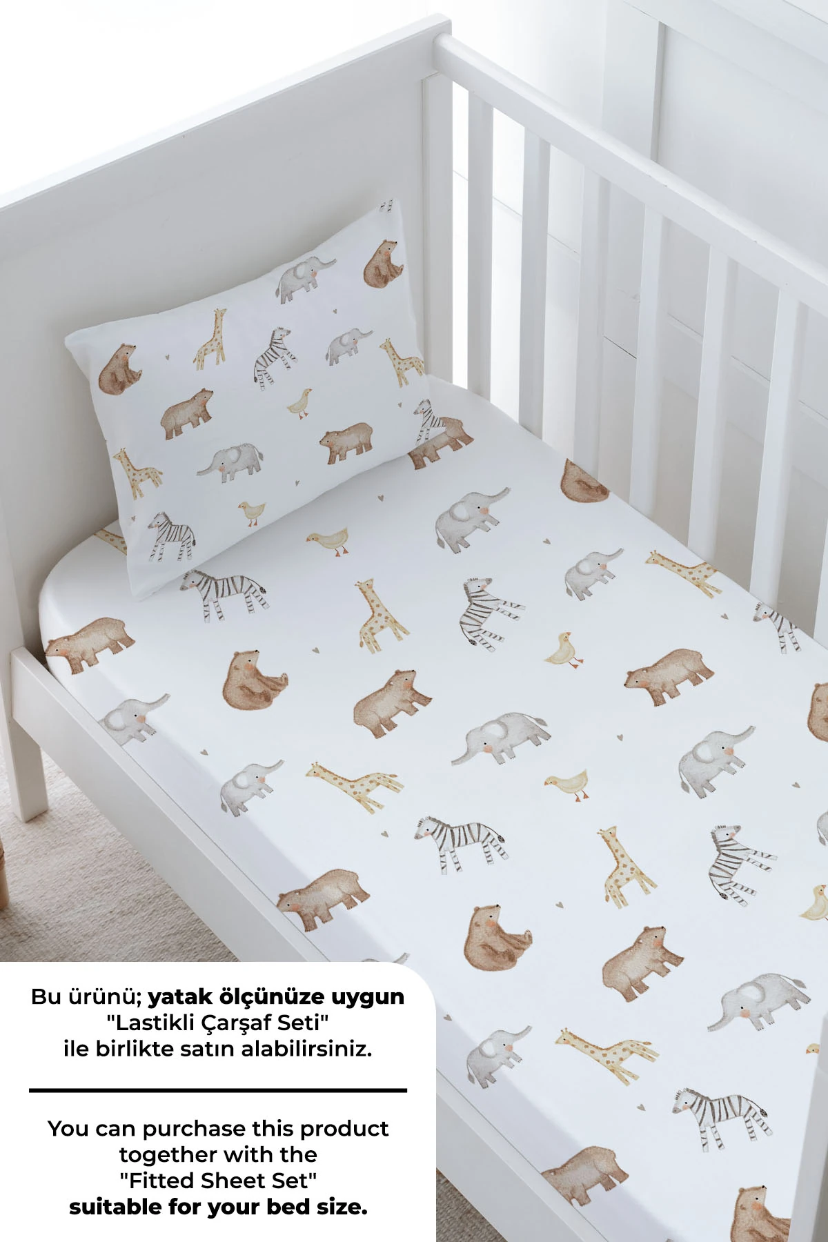 Bebek Boy Nevresim Takımı - Pureline Series - Cute Animals