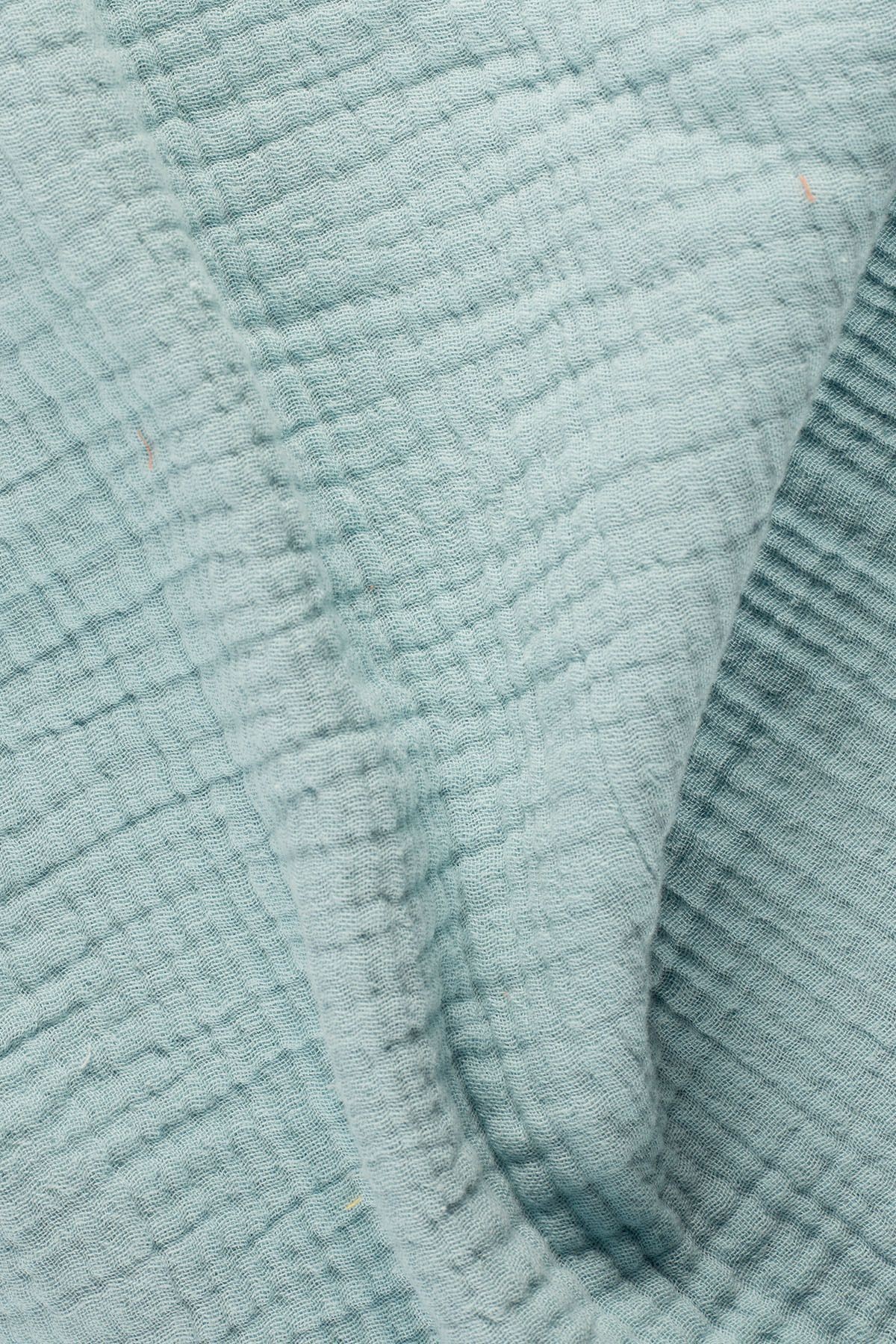 4 Kat Müslin Panço - Policolor Serisi - Dot - mint mavi