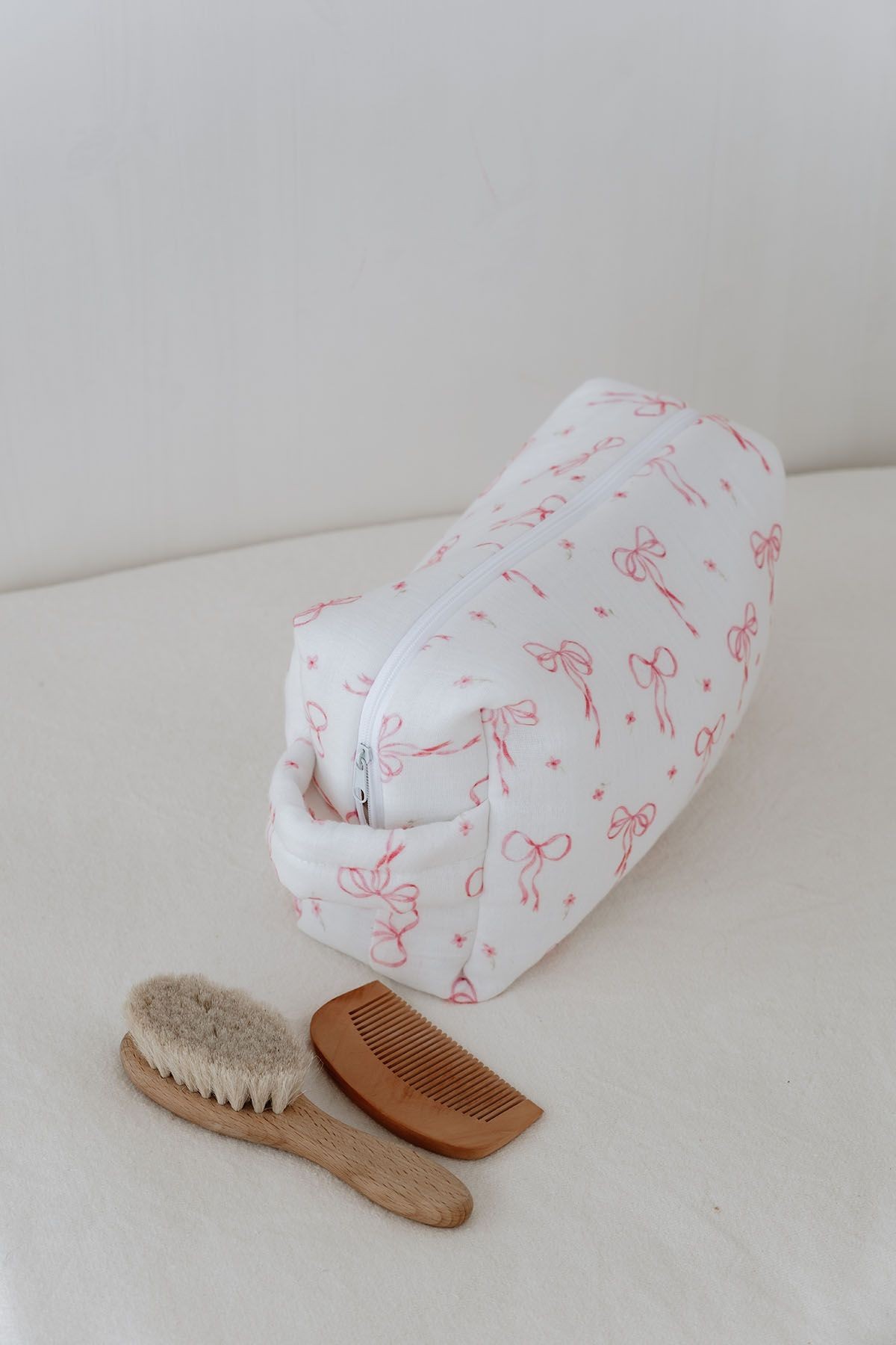 Müslin Bakım Çantası - Pureline Series - Dainty Bows