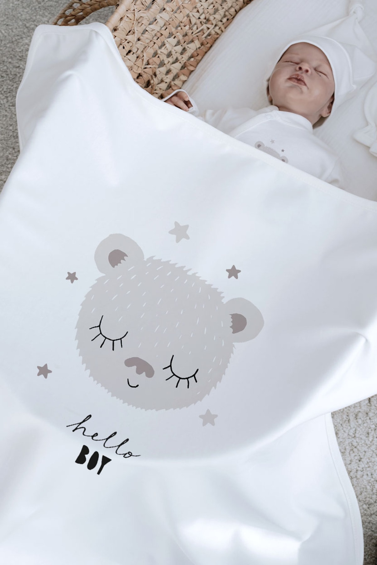 Organik 6'lı Hastane Çıkışı - Pure Baby - Kız Bebek Ayıcık