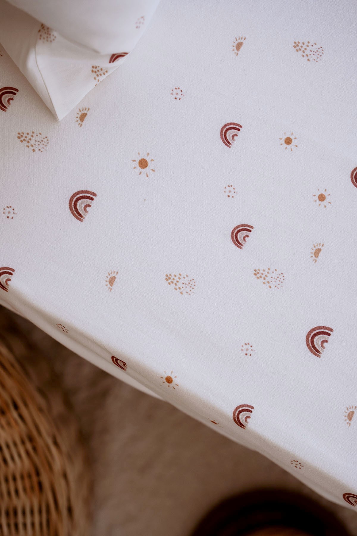 Tba Collection 60x120 Poplin Lastikli Çarşaf Seti - Boho Rainbow