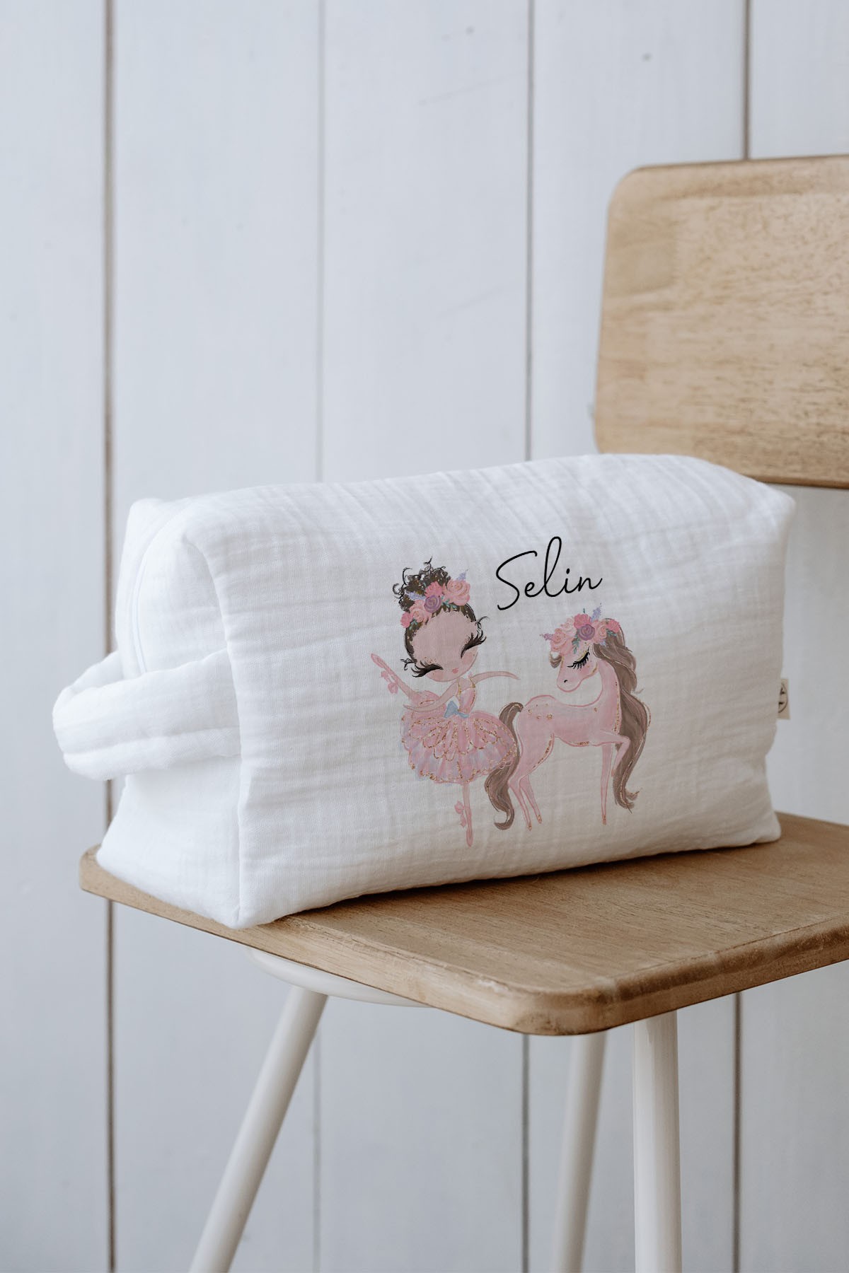 Bebek Bakım Çantası - For Baby - Pembe Tütülü Balerin ve Unicorn