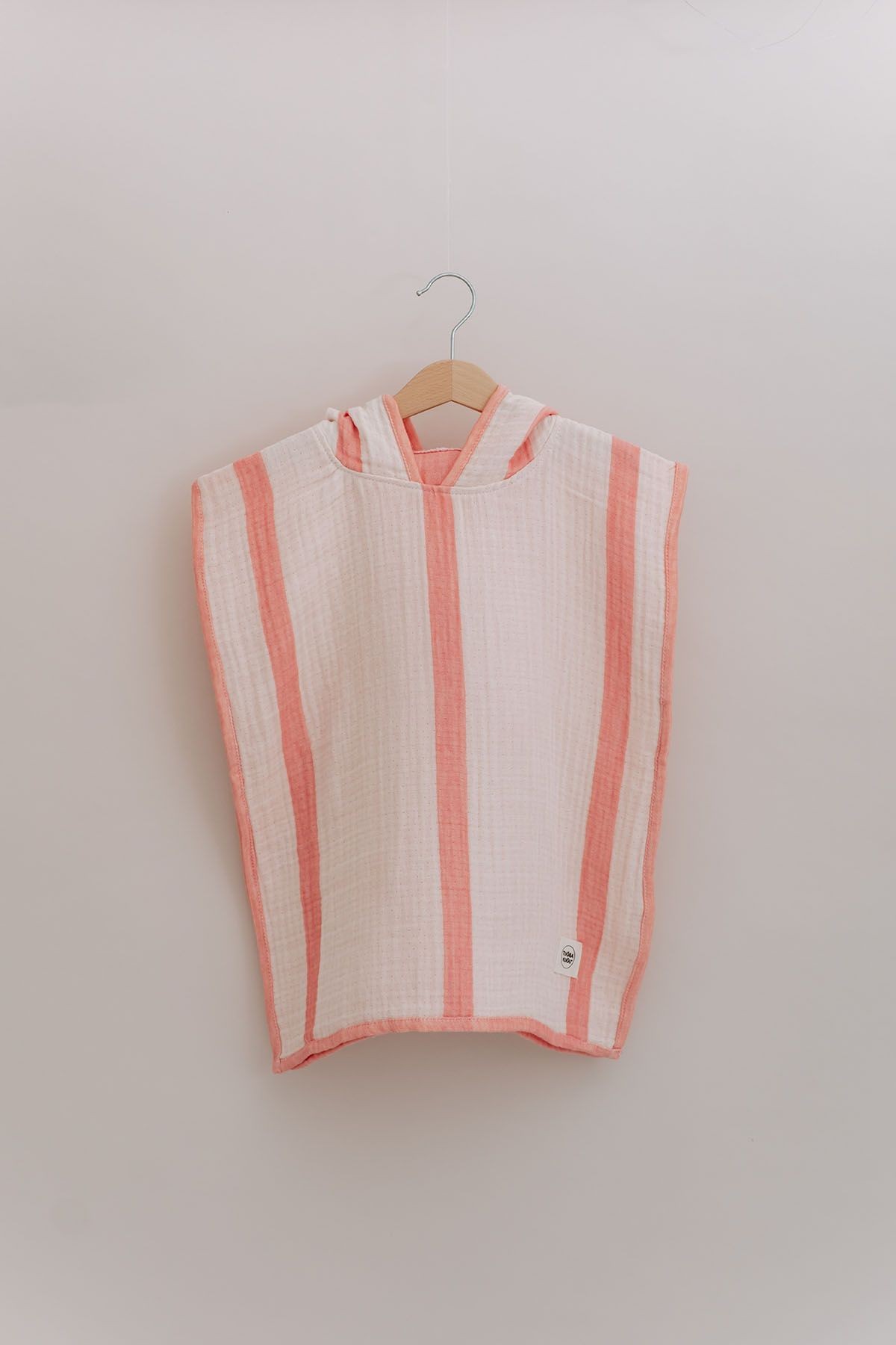 4 Kat Müslin Panço - Line Series - Pembe