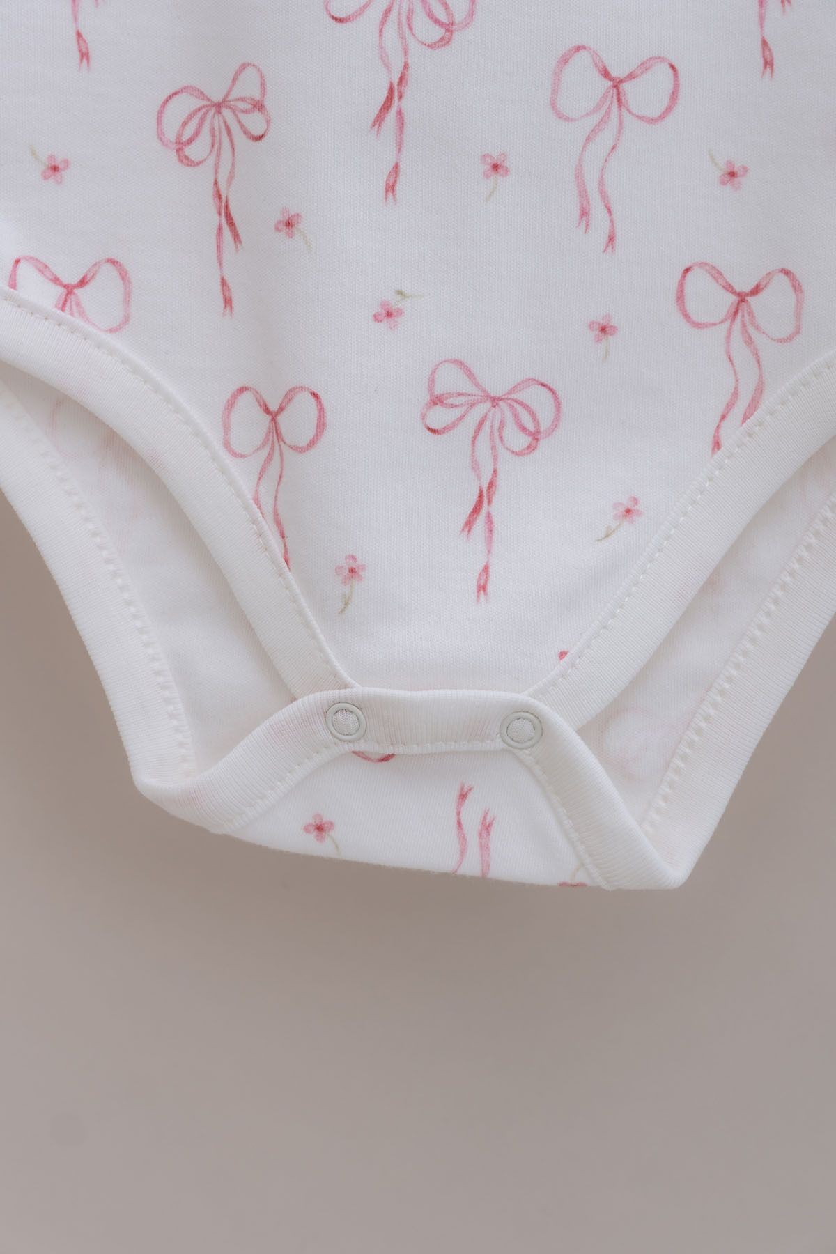 Kısa Kollu Bebek Body - Pureline Series - Dainty Bows