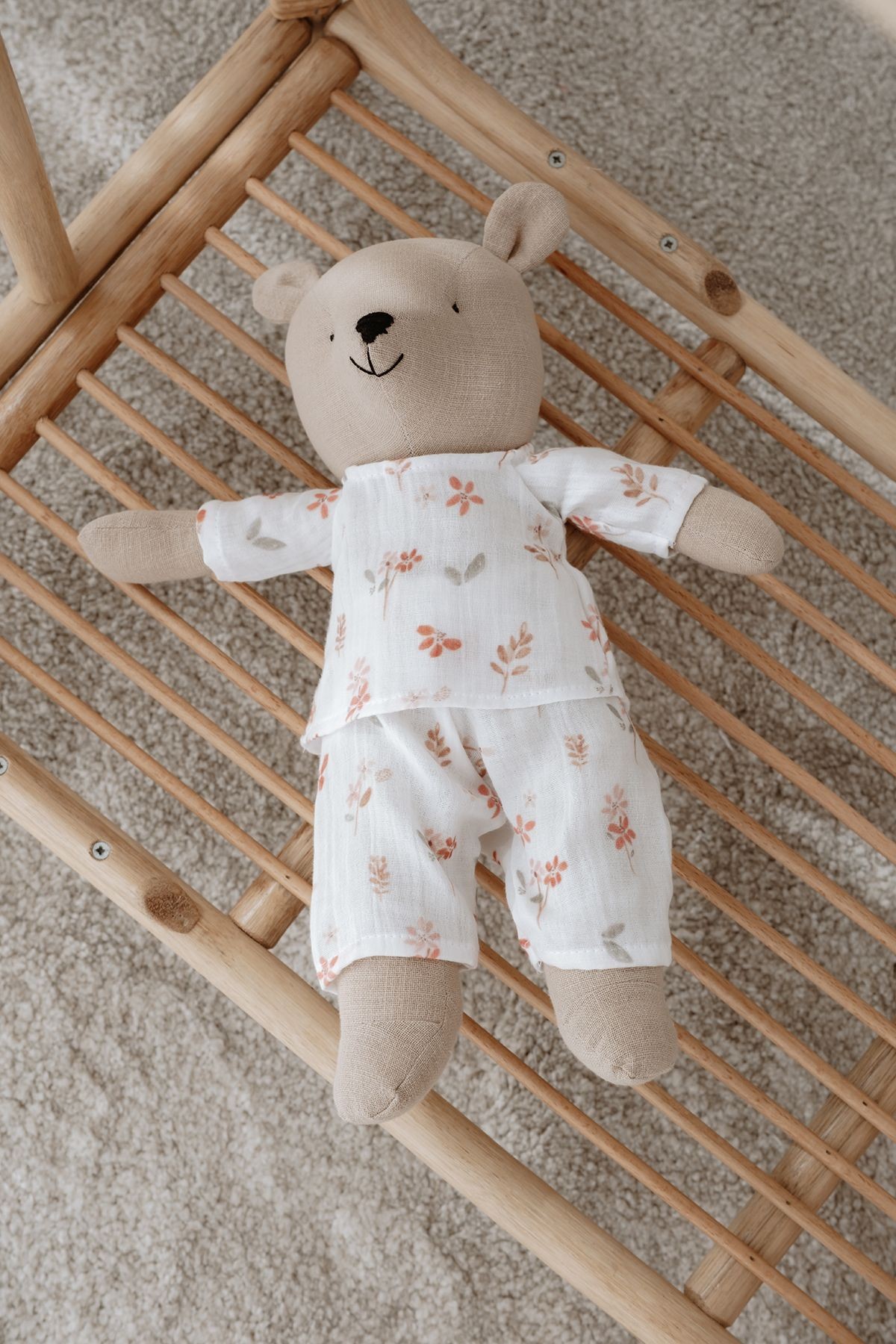Pijamalı Ayıcık Uyku Arkadaşı - Pureline Series - Soft Bloom