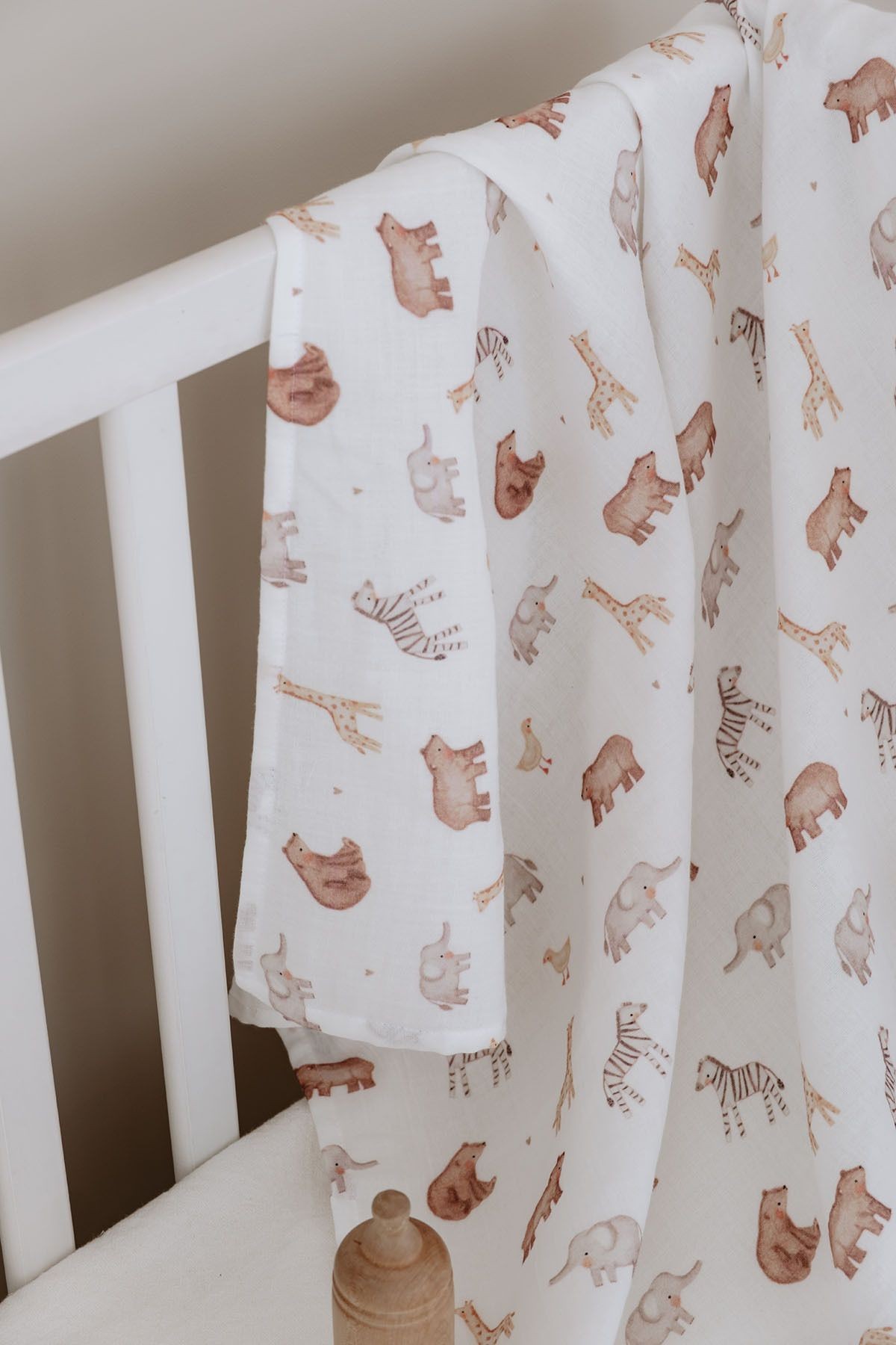 Müslin Örtü - Pureline Series - Cute Animals