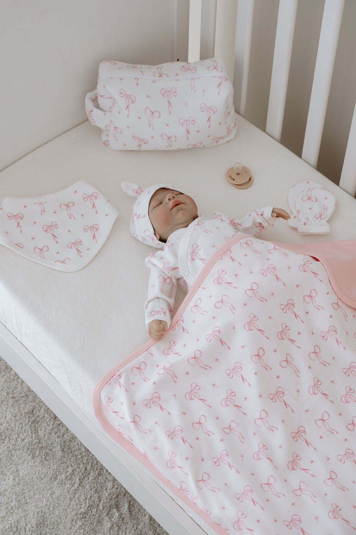 Organik Hastane Çıkışı - Pureline Series - Dainty Bows