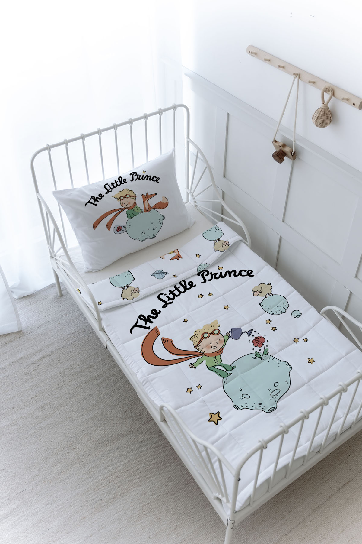 Organik Baskılı Yorgan Seti - Pure Baby Serisi - Little Prince