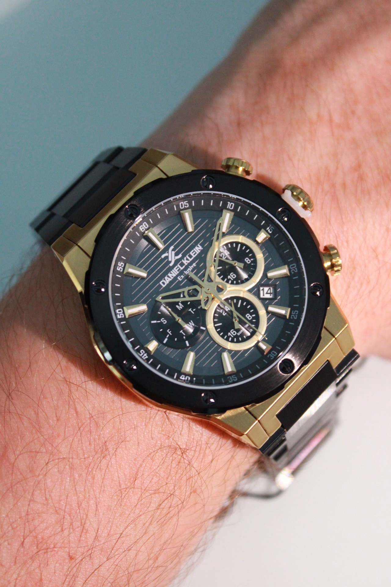 Orijinal Daniel Klein İsimli Exclusive Seri Gold Siyah Kol Saati
